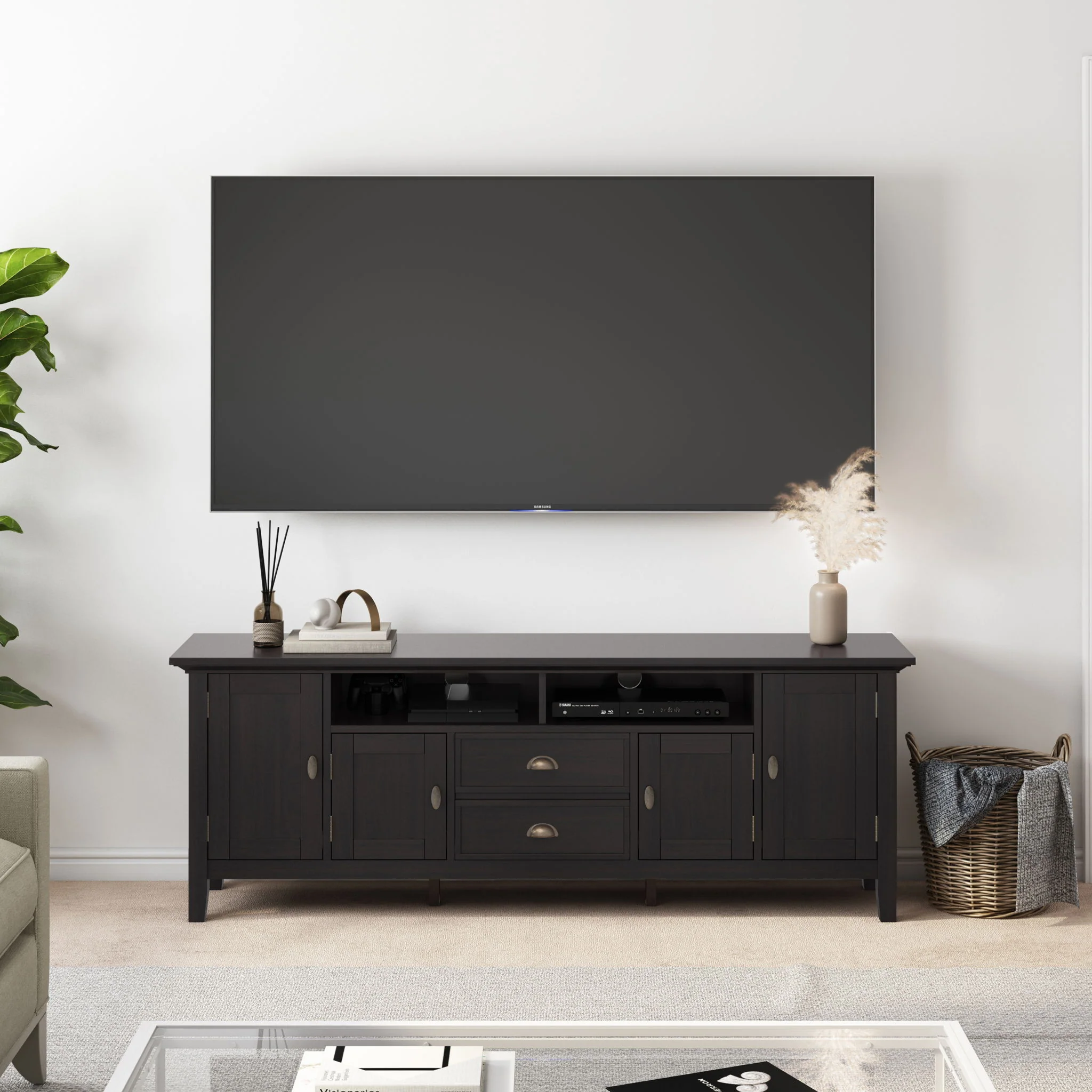 Redmond - TV Media Stand - Hickory Brown - Image 3