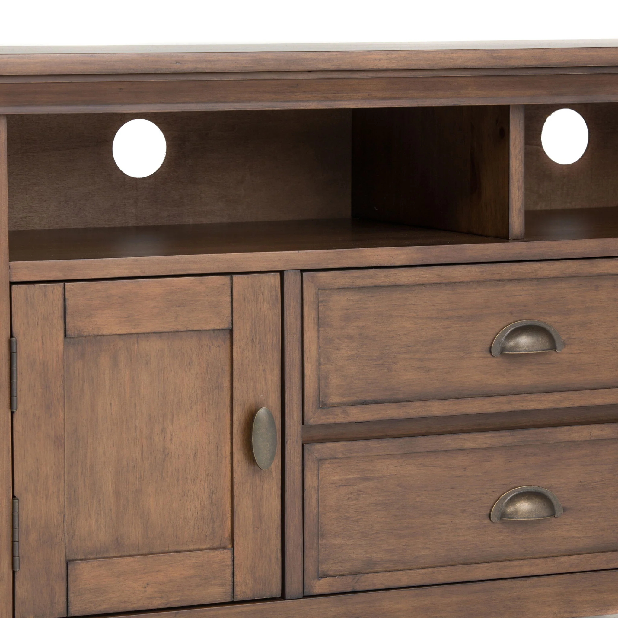 Redmond - TV Media Stand - Rustic Natural Aged Brown - Image 8