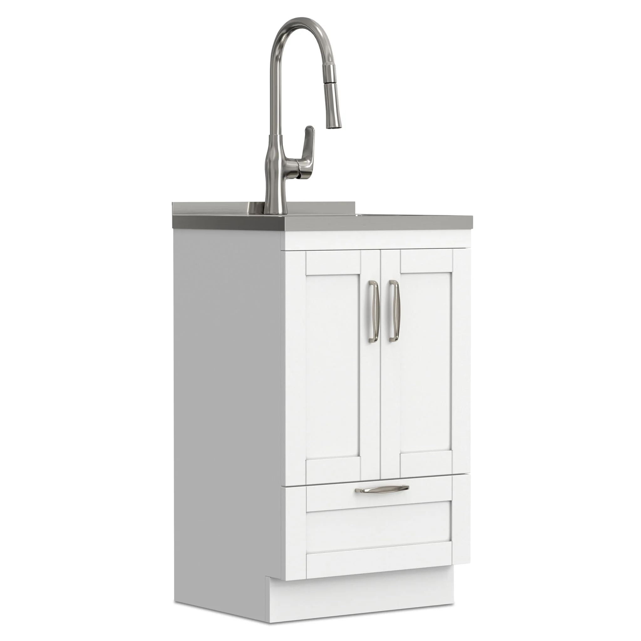 Reed - Deluxe Laundry Cabinet With Pull-Out Faucet And Stainless Steel Sink - Image 10