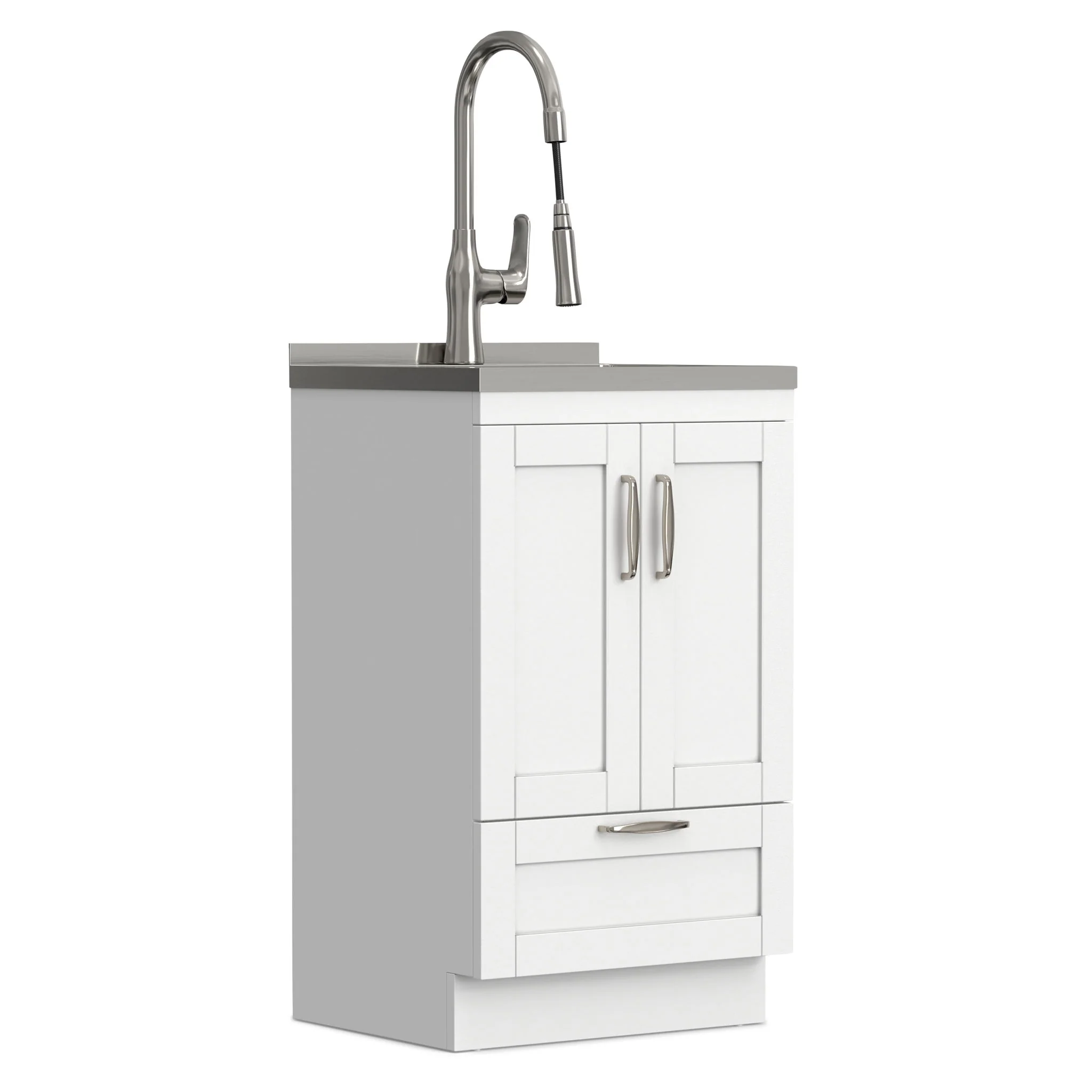 Reed - Deluxe Laundry Cabinet With Pull-Out Faucet And Stainless Steel Sink - Image 14