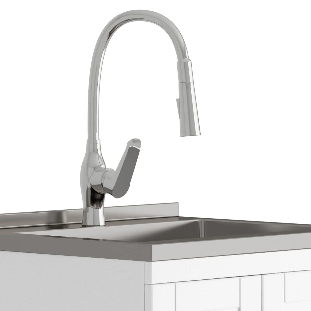 Reed - Deluxe Laundry Cabinet With Pull-Out Faucet And Stainless Steel Sink - Image 21