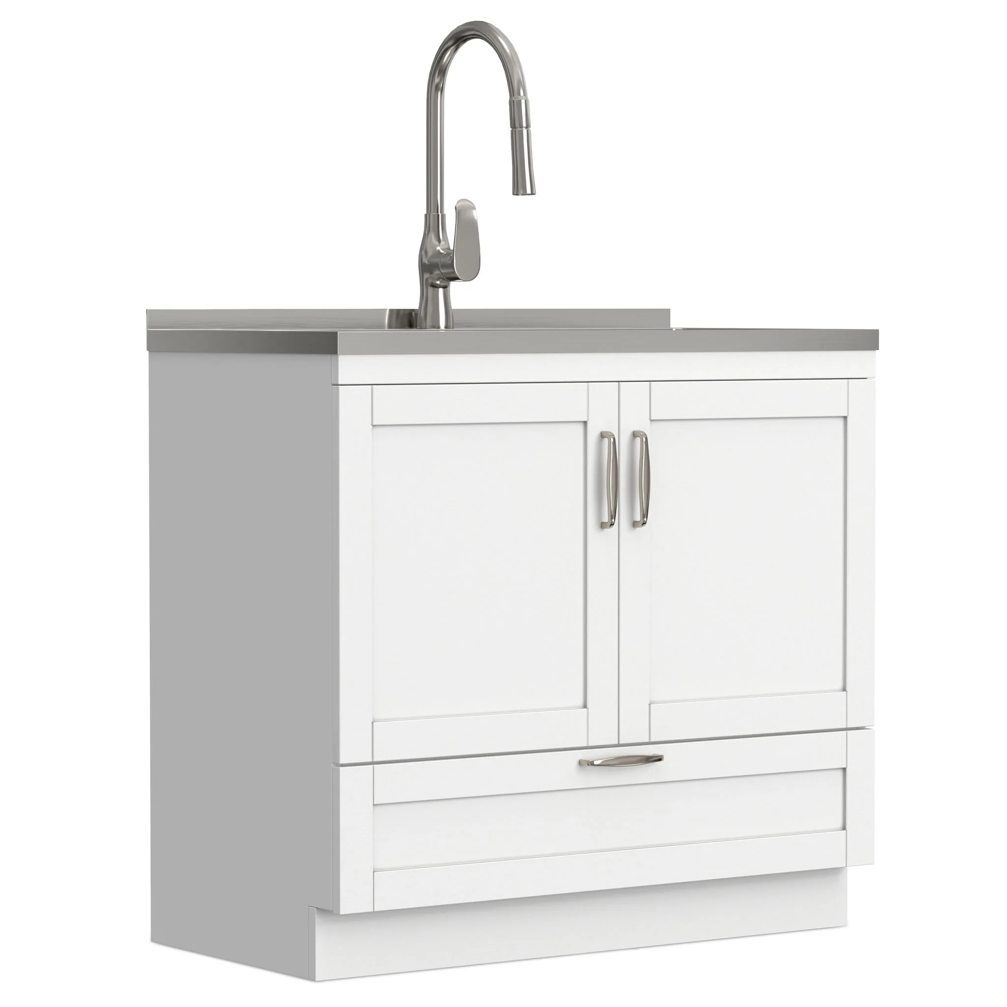 Reed - Deluxe Laundry Cabinet With Pull-Out Faucet And Stainless Steel Sink - Image 23