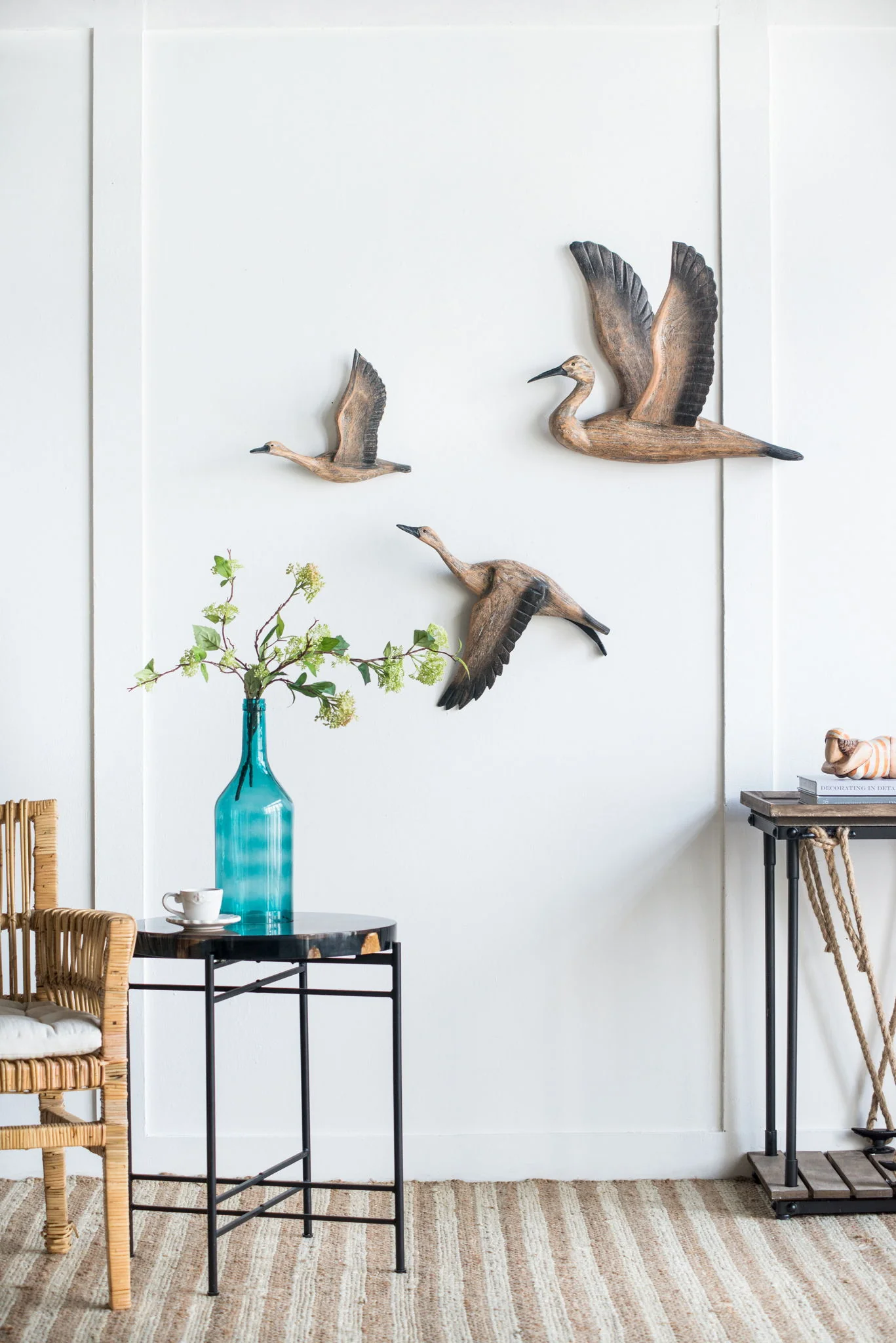 Reeds Migrating Bird Wall Decor, Home Decor For Living Room Dining Room Office Bedroom (Set of 3) - Brown - Image 6