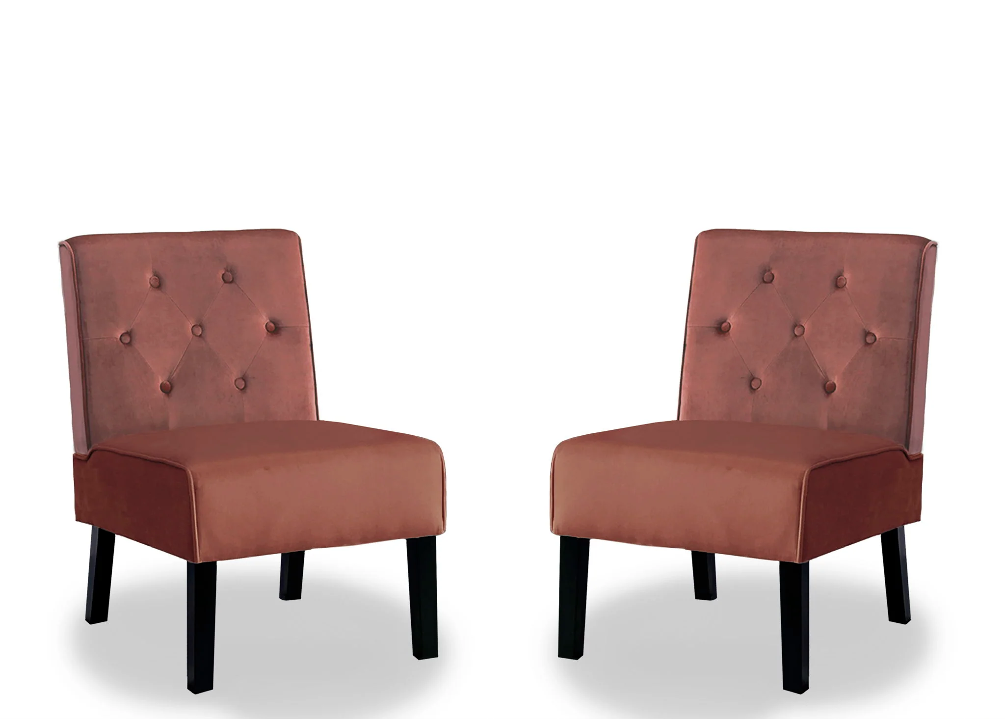 Reese - Living Room Armless Button Tufted Pattern Accent Chair (Set of 2) - Image 19