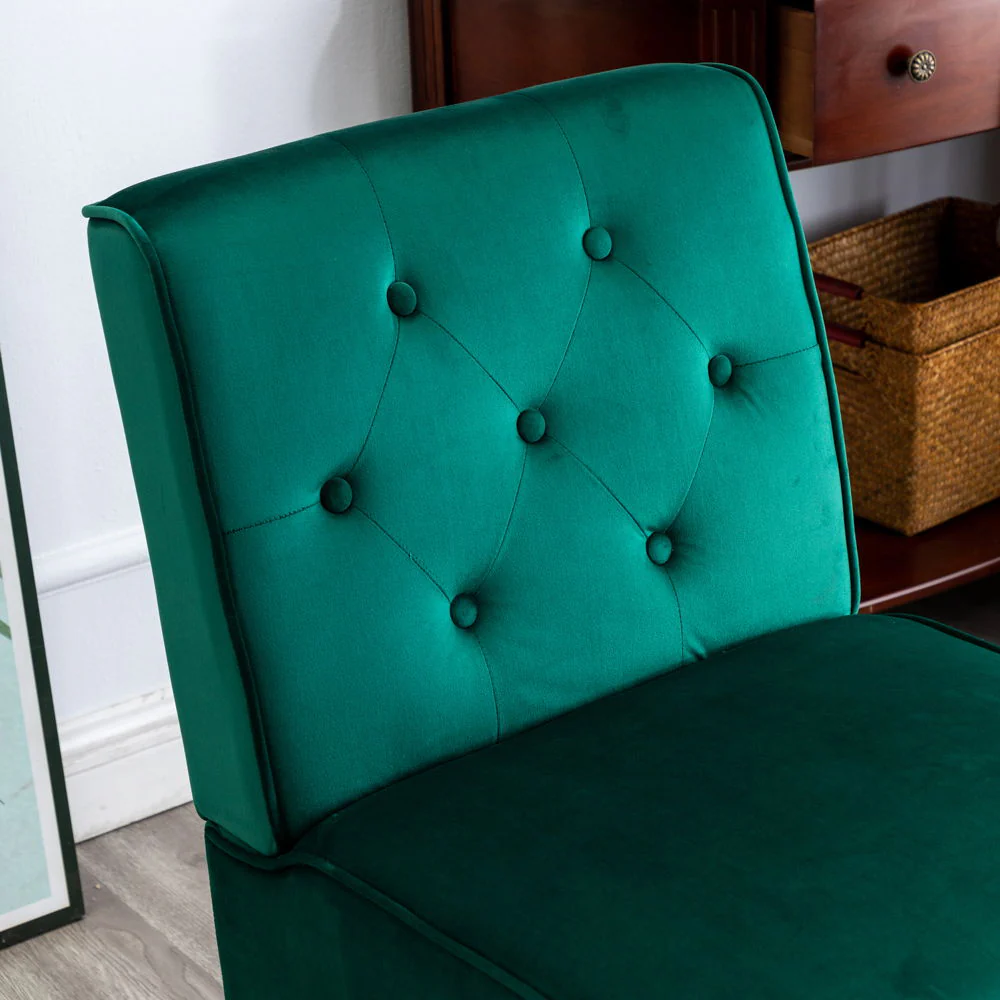 Reese - Living Room Armless Button Tufted Pattern Accent Chair (Set of 2) - Image 27