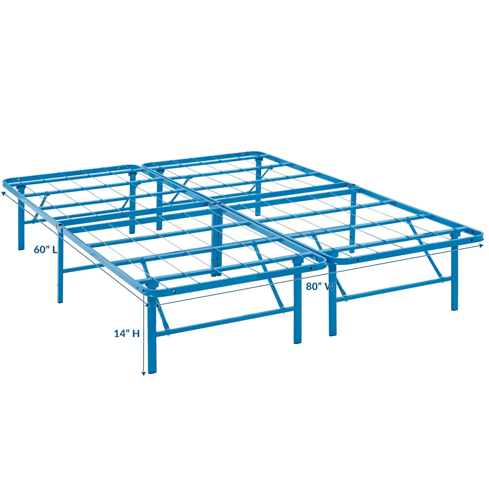 Reinforced Stainless Steel Folding Platform Bed Frame - Image 80