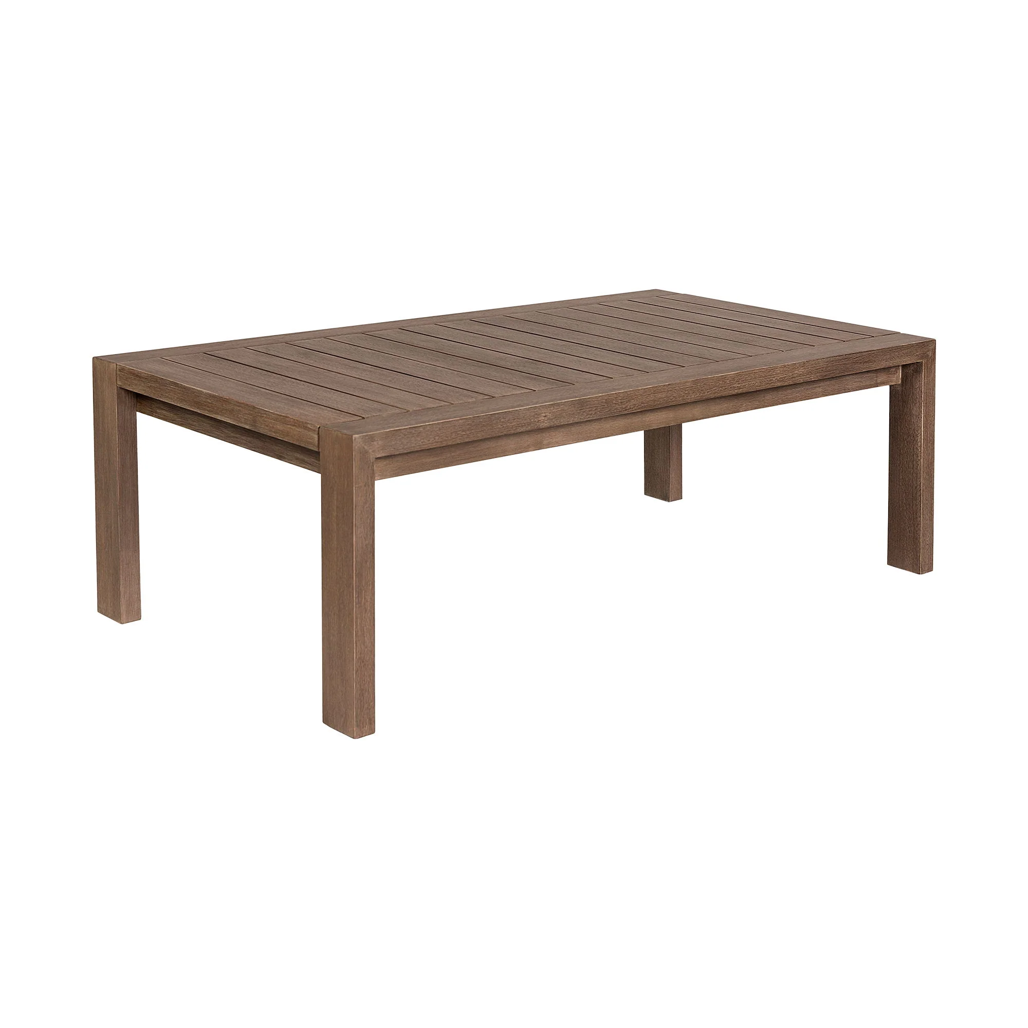 Relic - 4 Piece Outdoor Patio Conversation Set - Weathered Eucalyptus / Taupe - Image 4