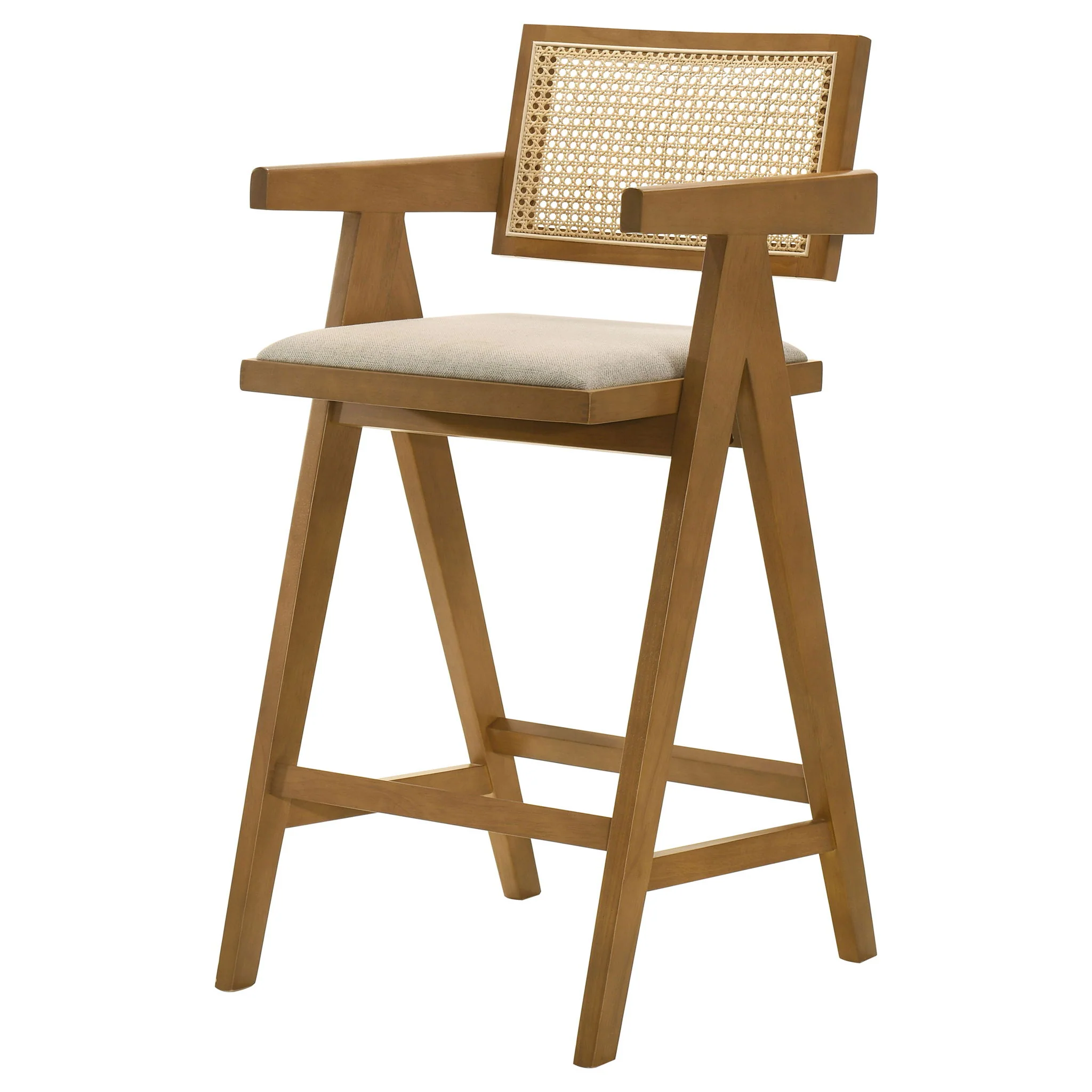Remy - Bar Chair (Set of 2) With Upholstery - Walnut - Image 6