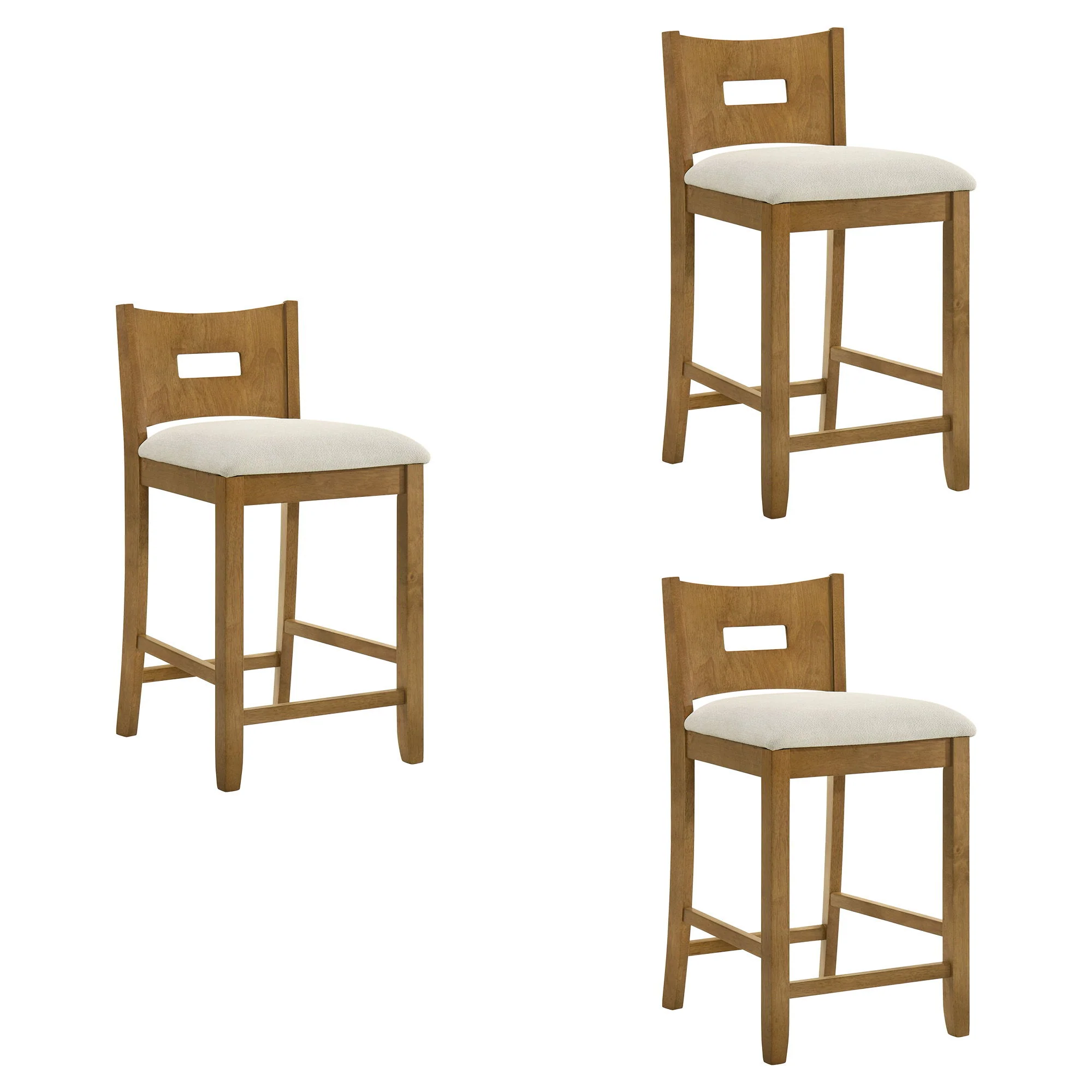 Ren - 26" Counter Height Rubberwood Barstool - Image 4
