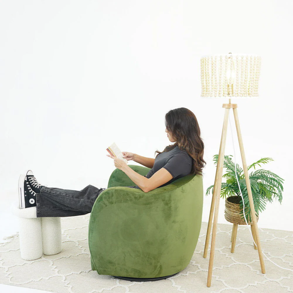 Renee - Swivel Chair - Green - Image 2