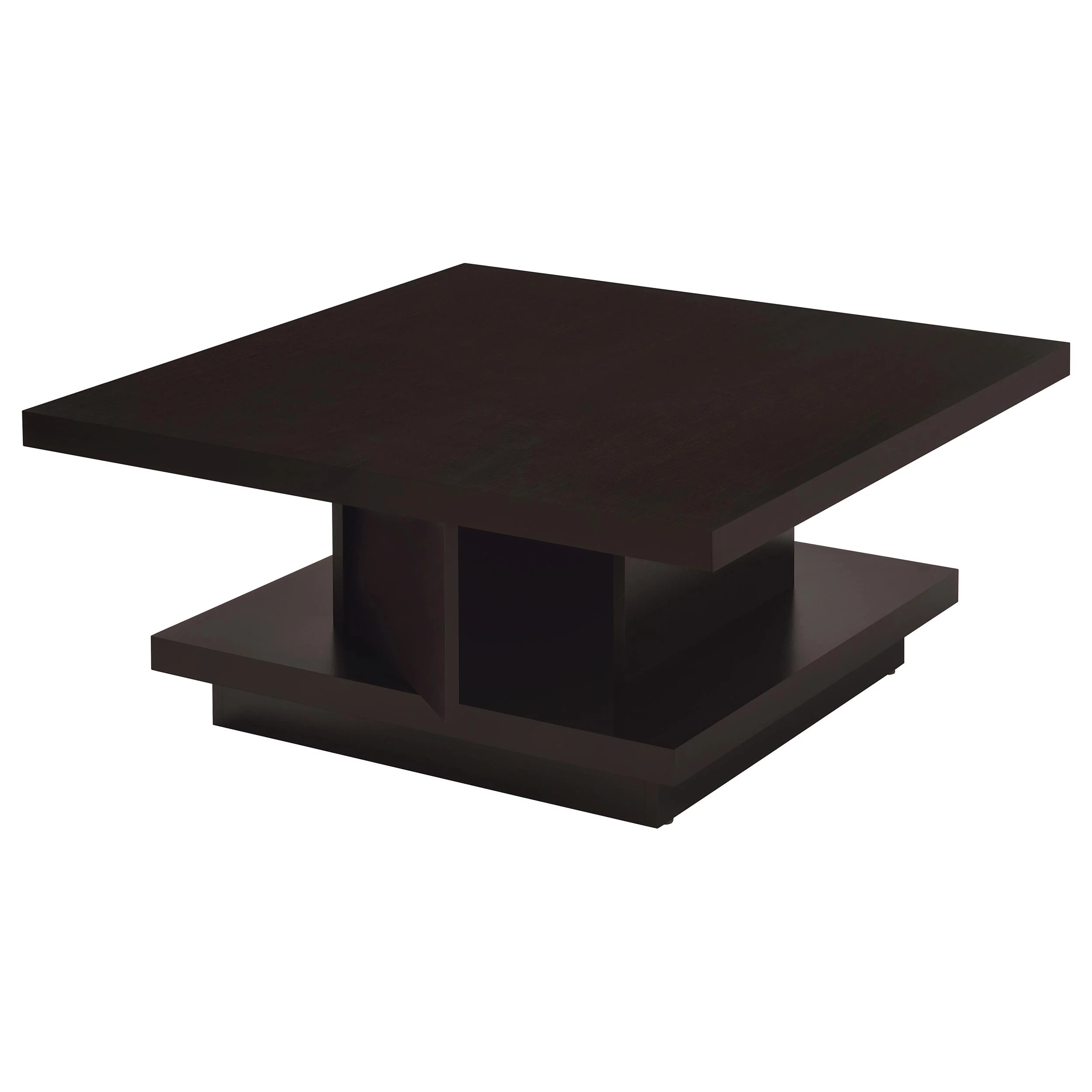 Reston 2-Piece Square Coffee and End Table Set Cappuccino - Image 6