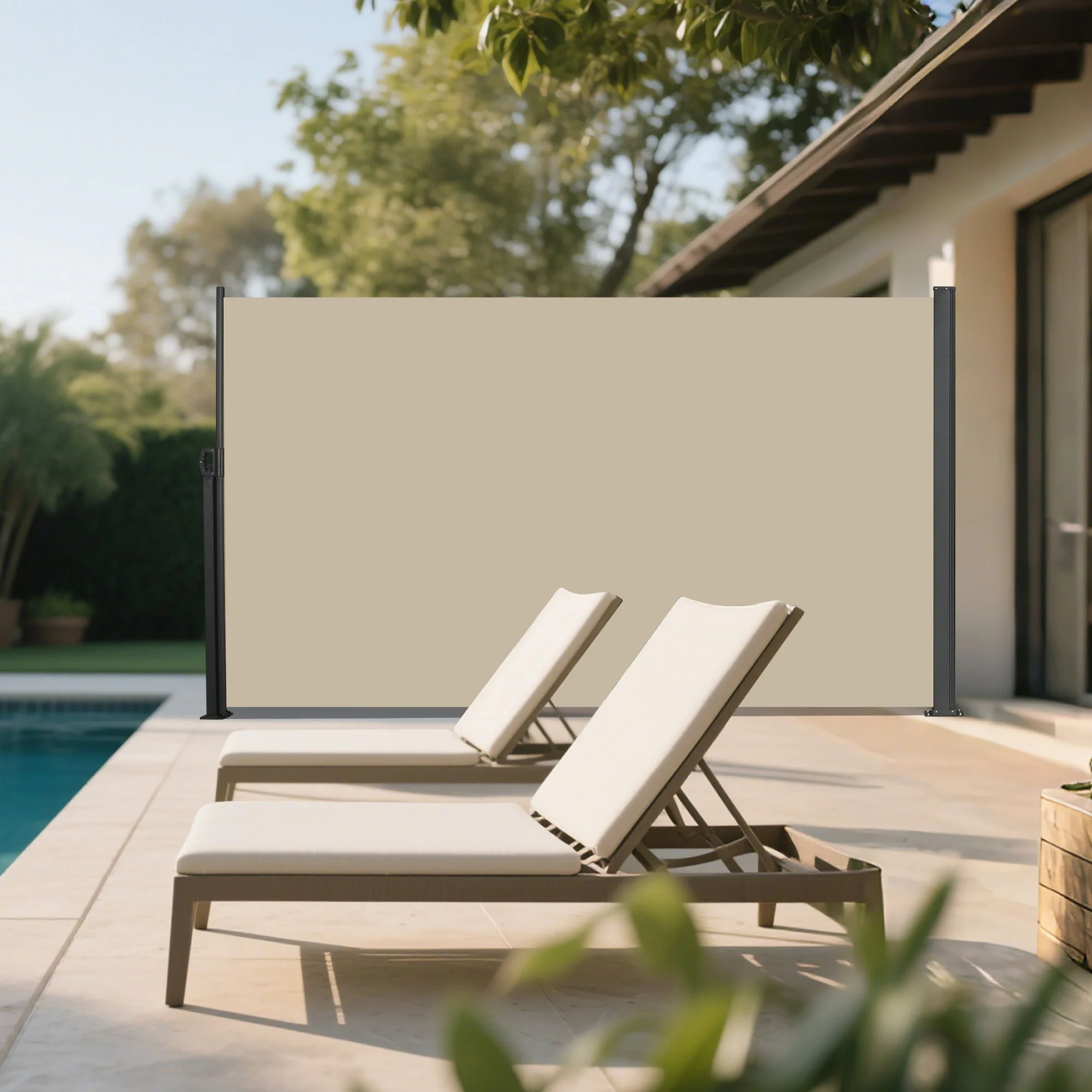 Retractable Side Awning, Waterproof And UV Resistant, Privacy Screen For Patio - Image 3