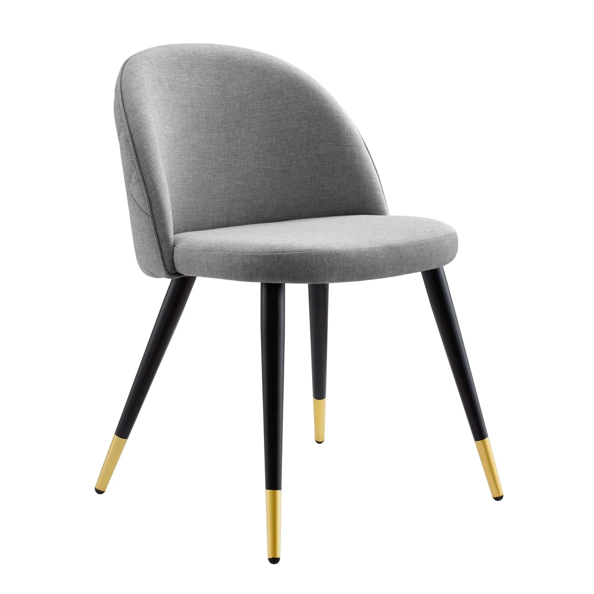 Retro Modern Upholstered Fabric Dining Chairs Set of 2 - Image 11