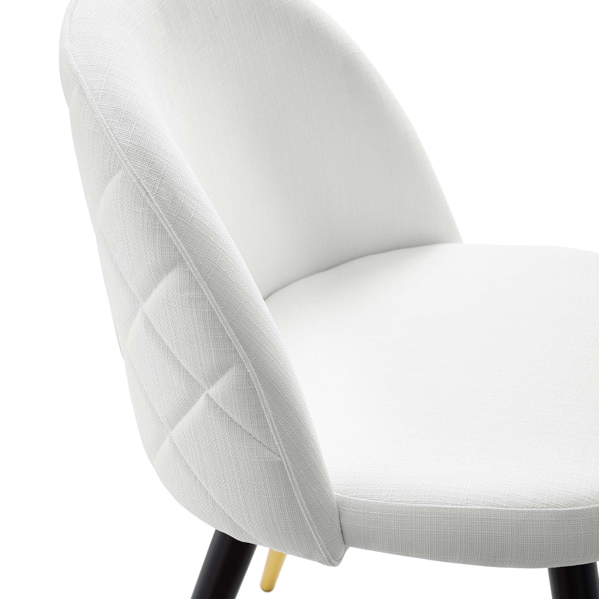 Retro Modern Upholstered Fabric Dining Chairs Set of 2 - Image 22
