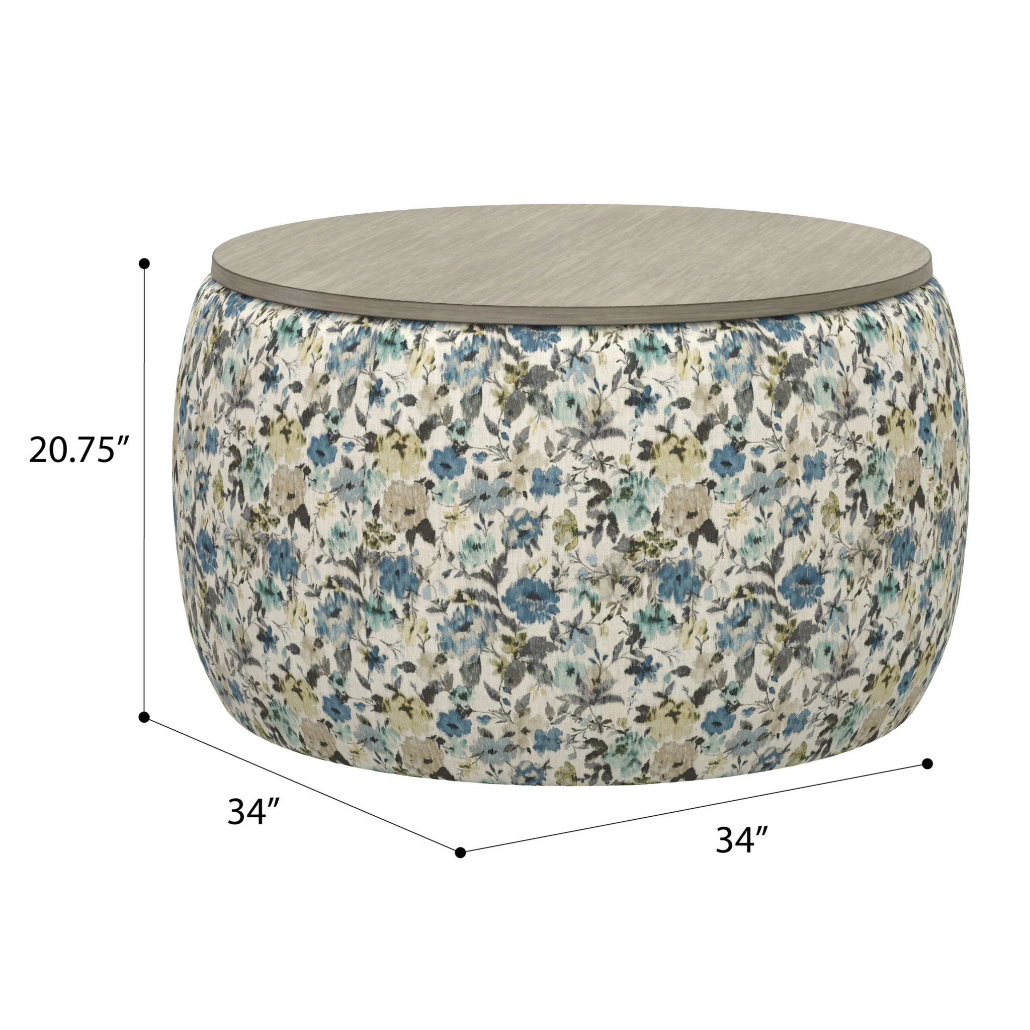 Storage Ottoman - White - Image 4