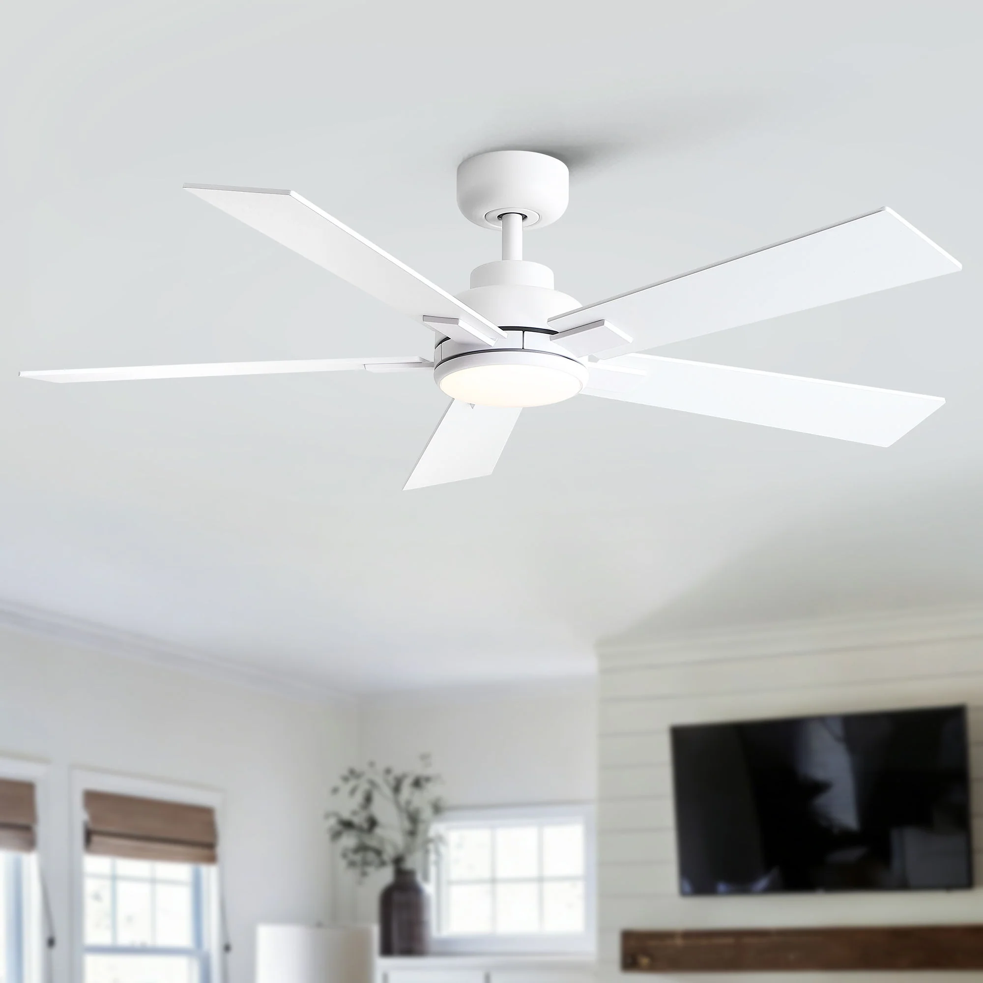 Reversible Motor Integrated LED Dimmable Ceiling Fan With Light - Image 7