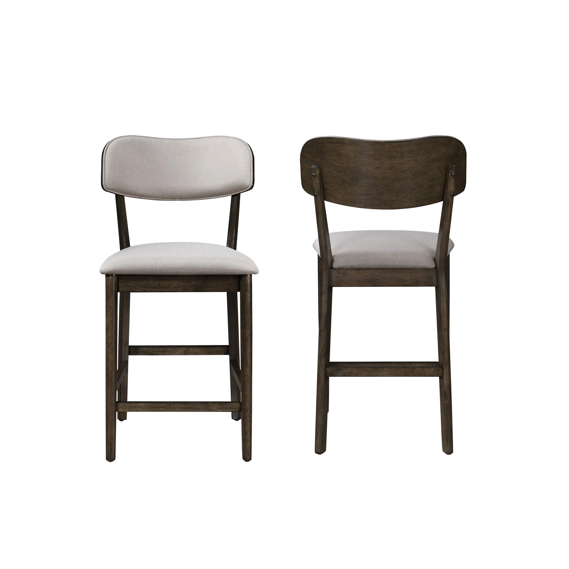 Rex - Open Back Counter Chair (Set of 2) - Brown - Image 5