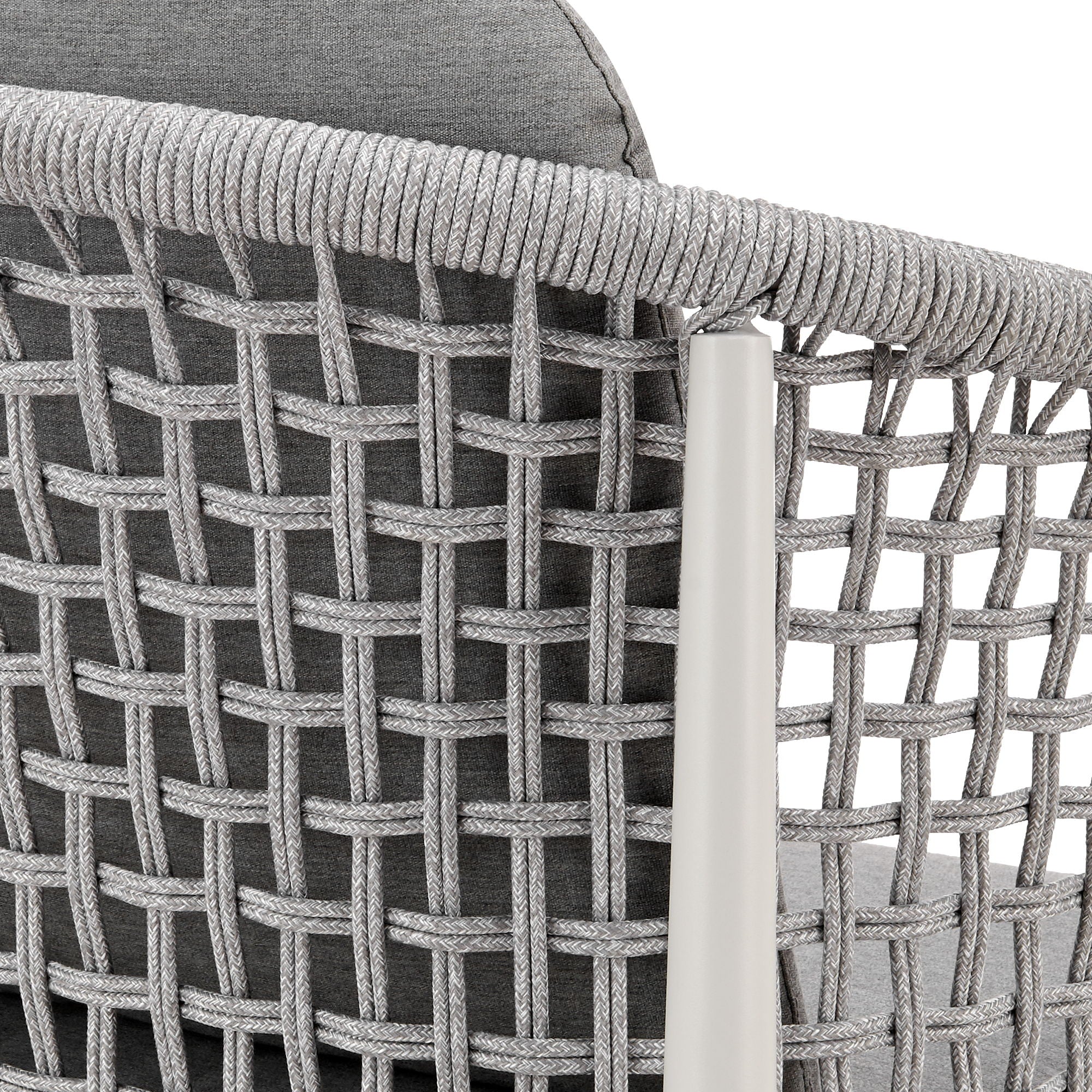Rhodes - Outdoor Patio Dining Chair (Set of 2) - Light Gray - Image 5