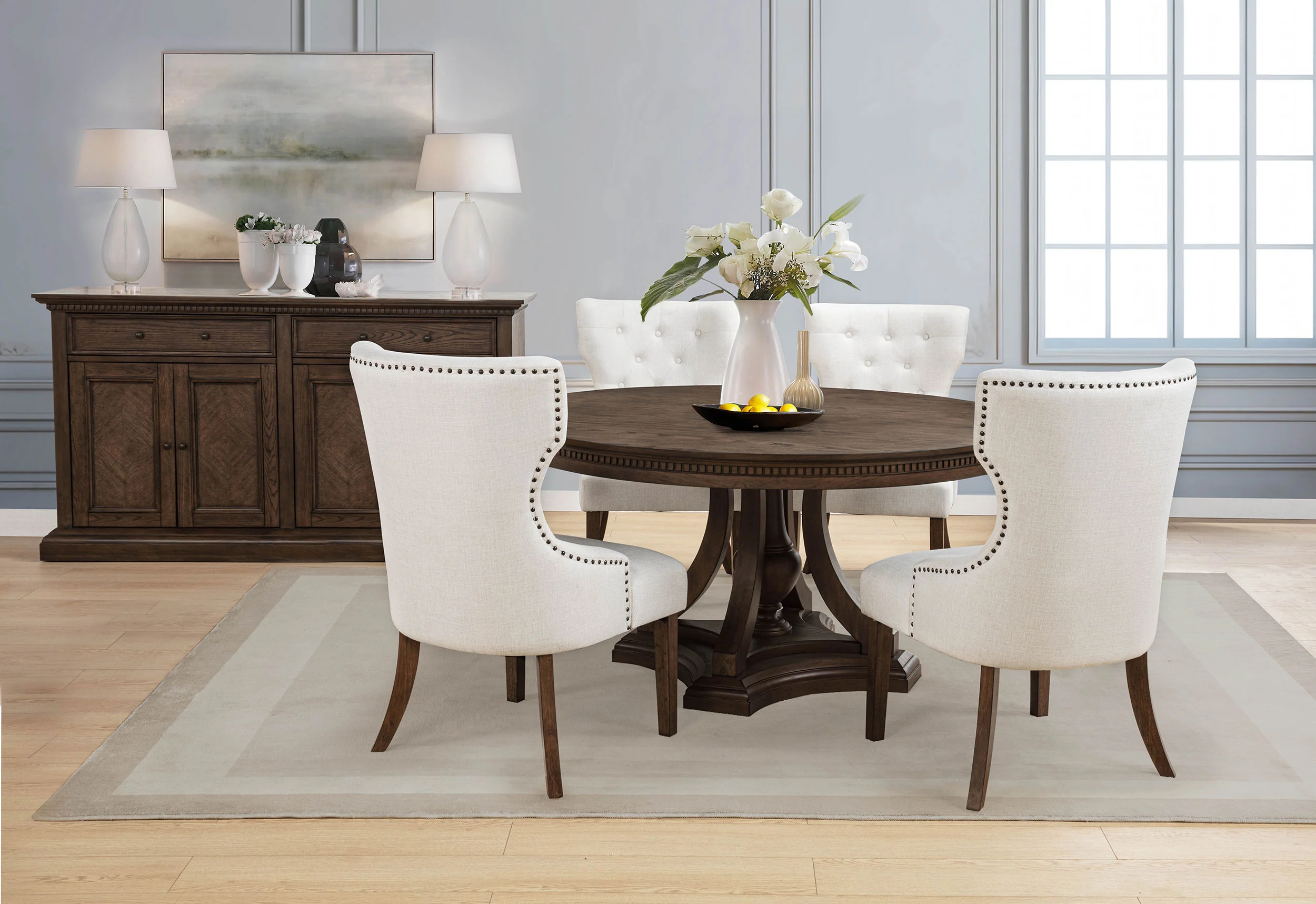 Ridgewell 2-Drawer 4-Door Dining Server Dark Oak - Image 13
