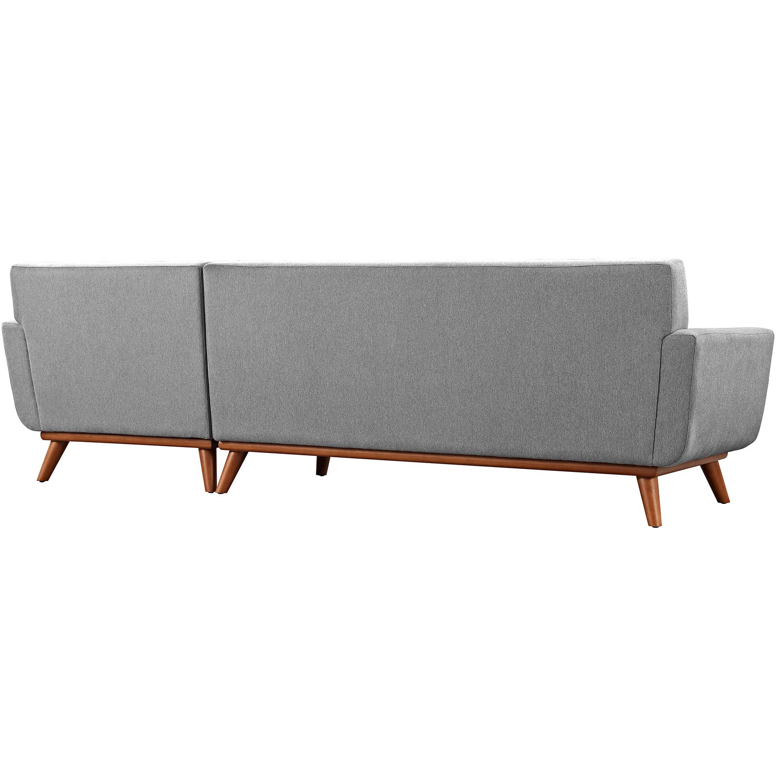 Right-Facing Upholstered Fabric Sectional Sofa - 110 Inch - Image 9