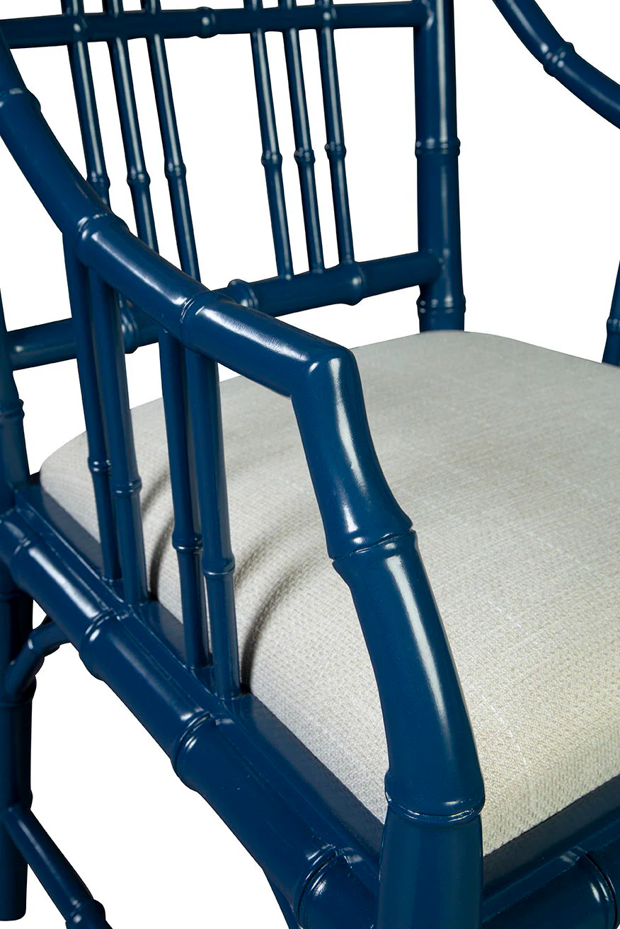 Riley - Arm Chair (Set of 2) - Blue - Image 3