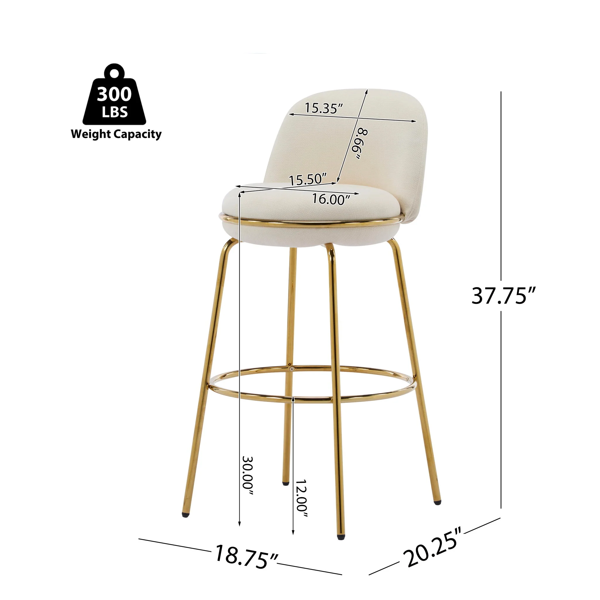 Rio Claro - Indoor Upholstered Barstool (Set of 2) - Image 11