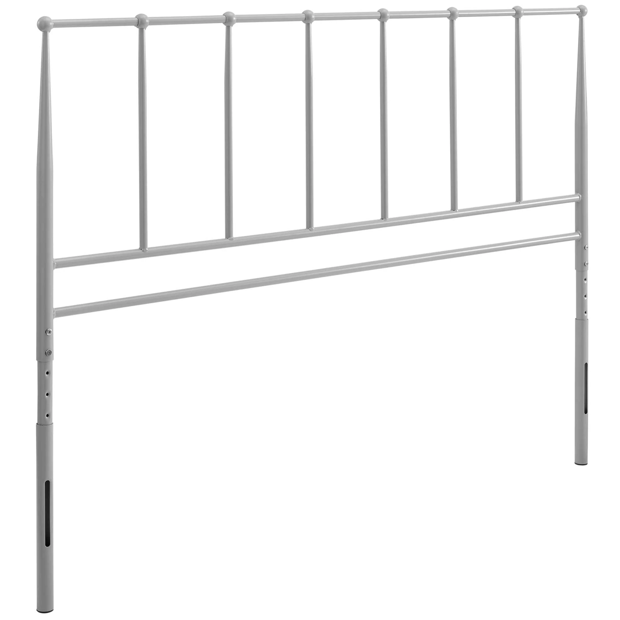 Farmhouse Metal Headboard with Finial Details