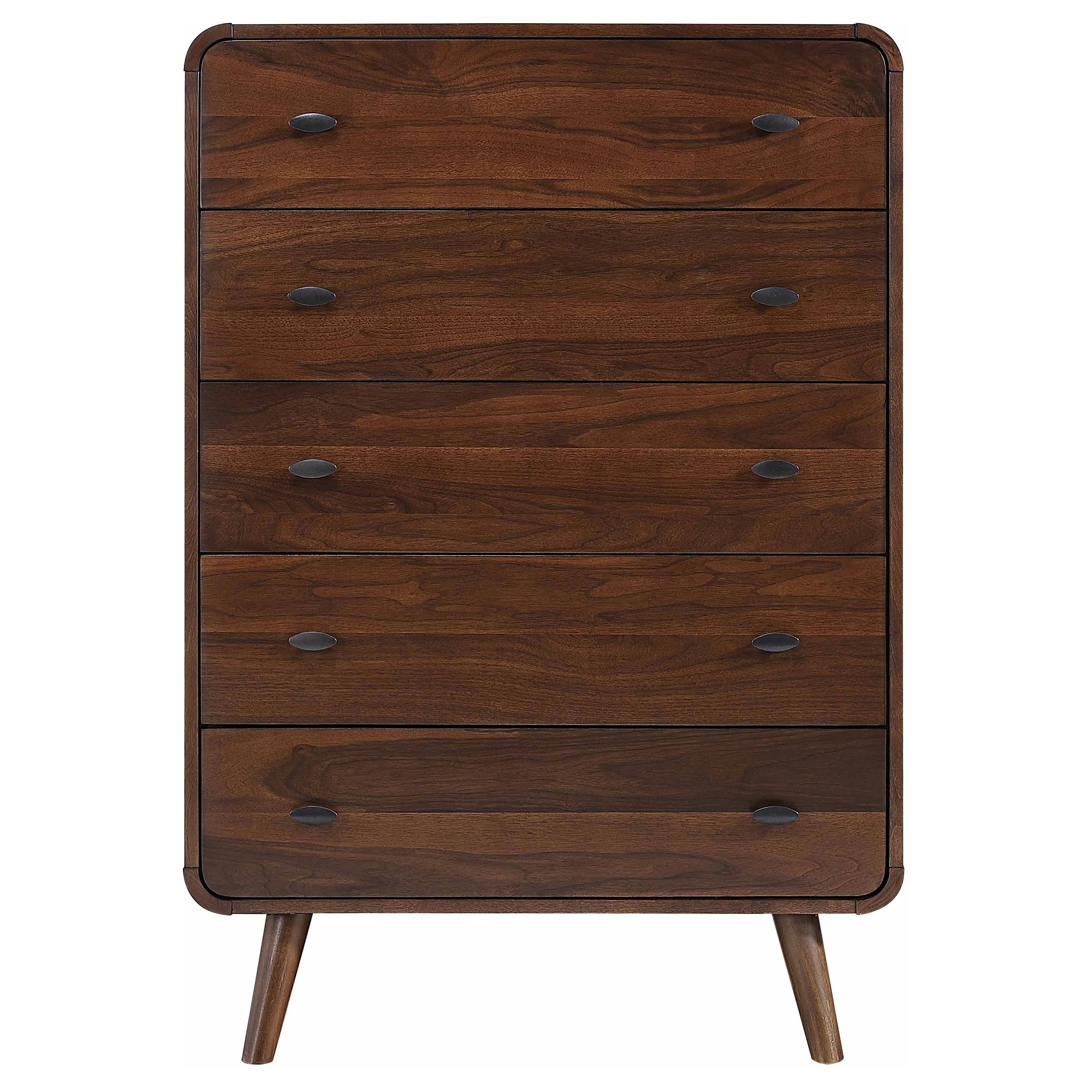 Robyn 5-Drawer Chest of Drawers - Dark Walnut - Image 5