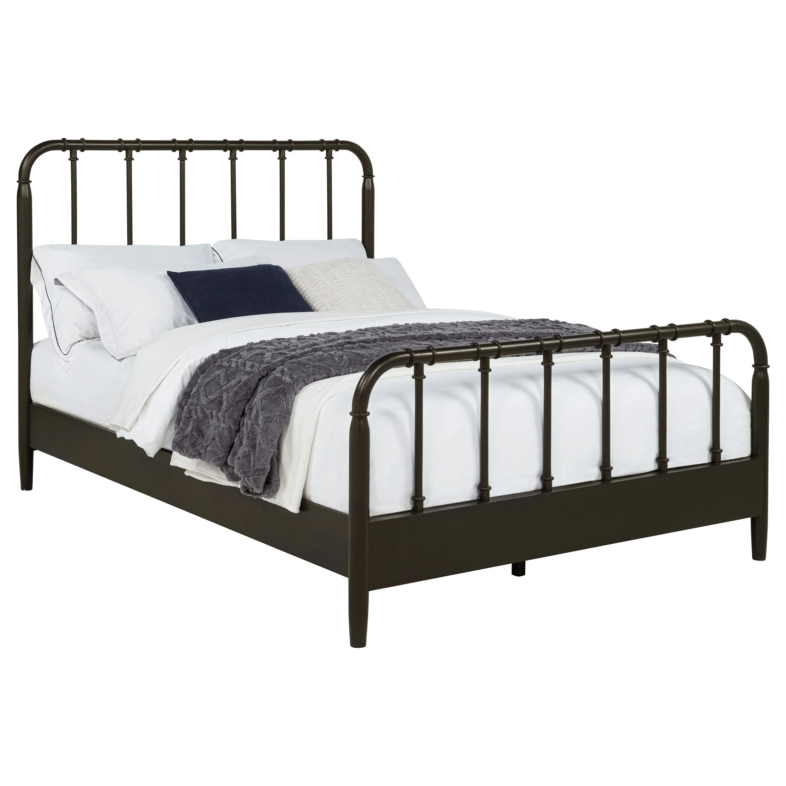 Rocco All Wood Water Pipe Full Bed, Dark Bronze - Image 4