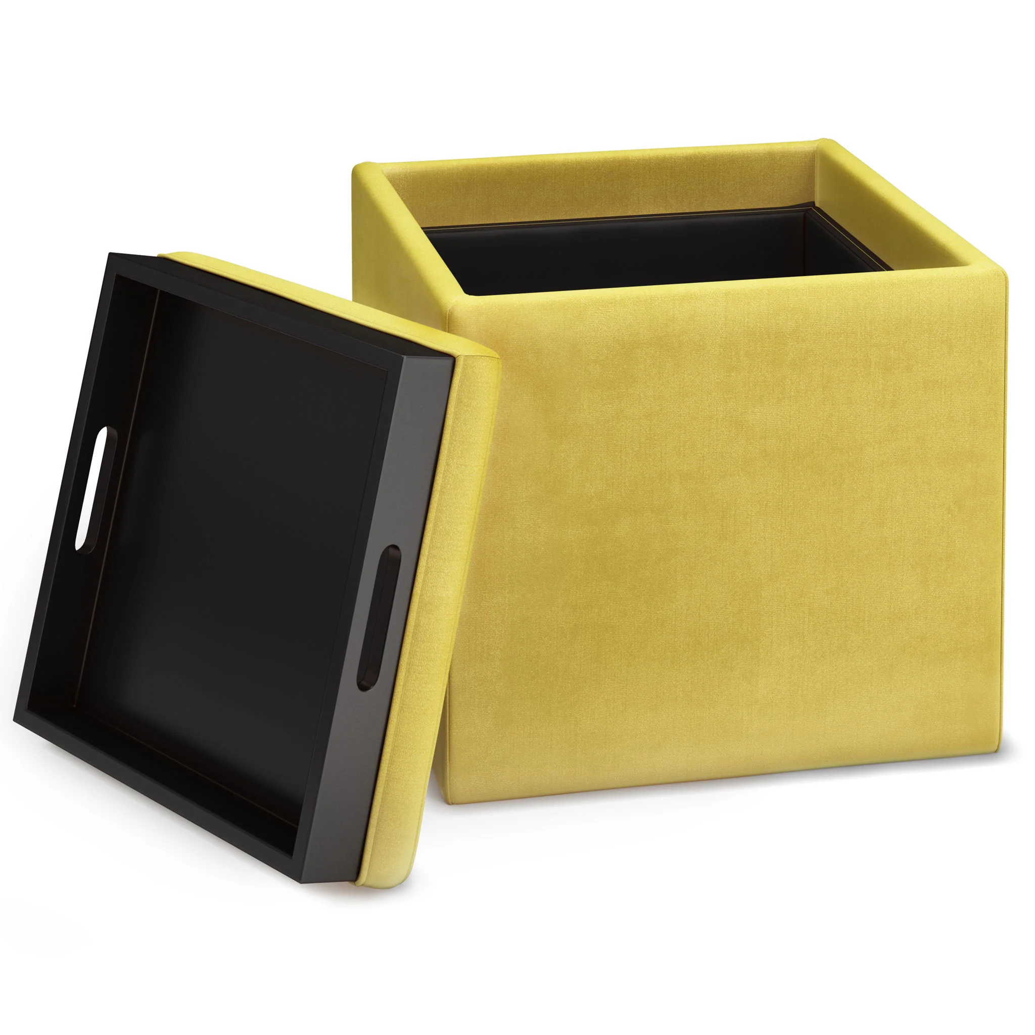 Rockwood - Upholstered Cube Storage Ottoman With Tray - Image 28