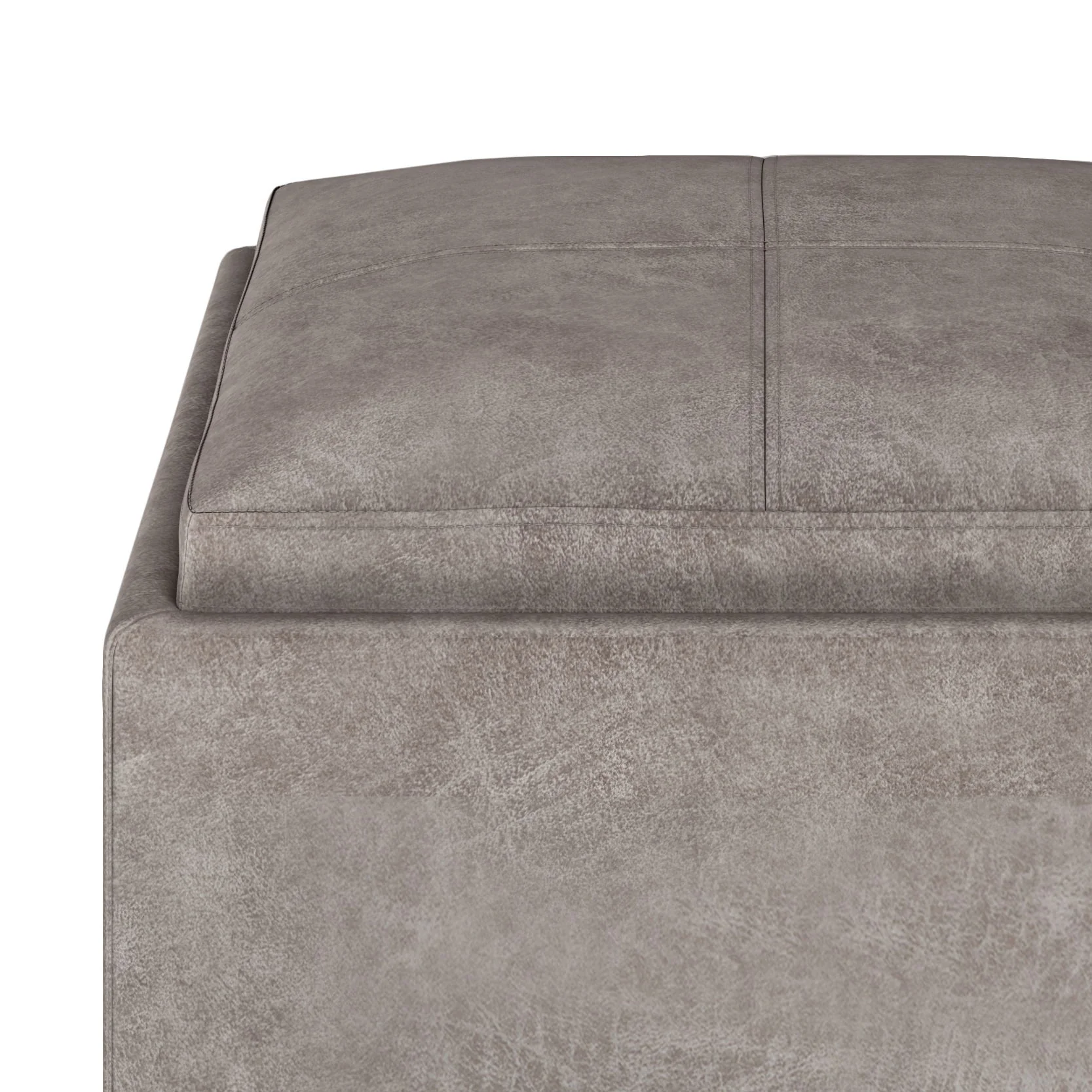 Rockwood - Upholstered Cube Storage Ottoman With Tray - Image 61