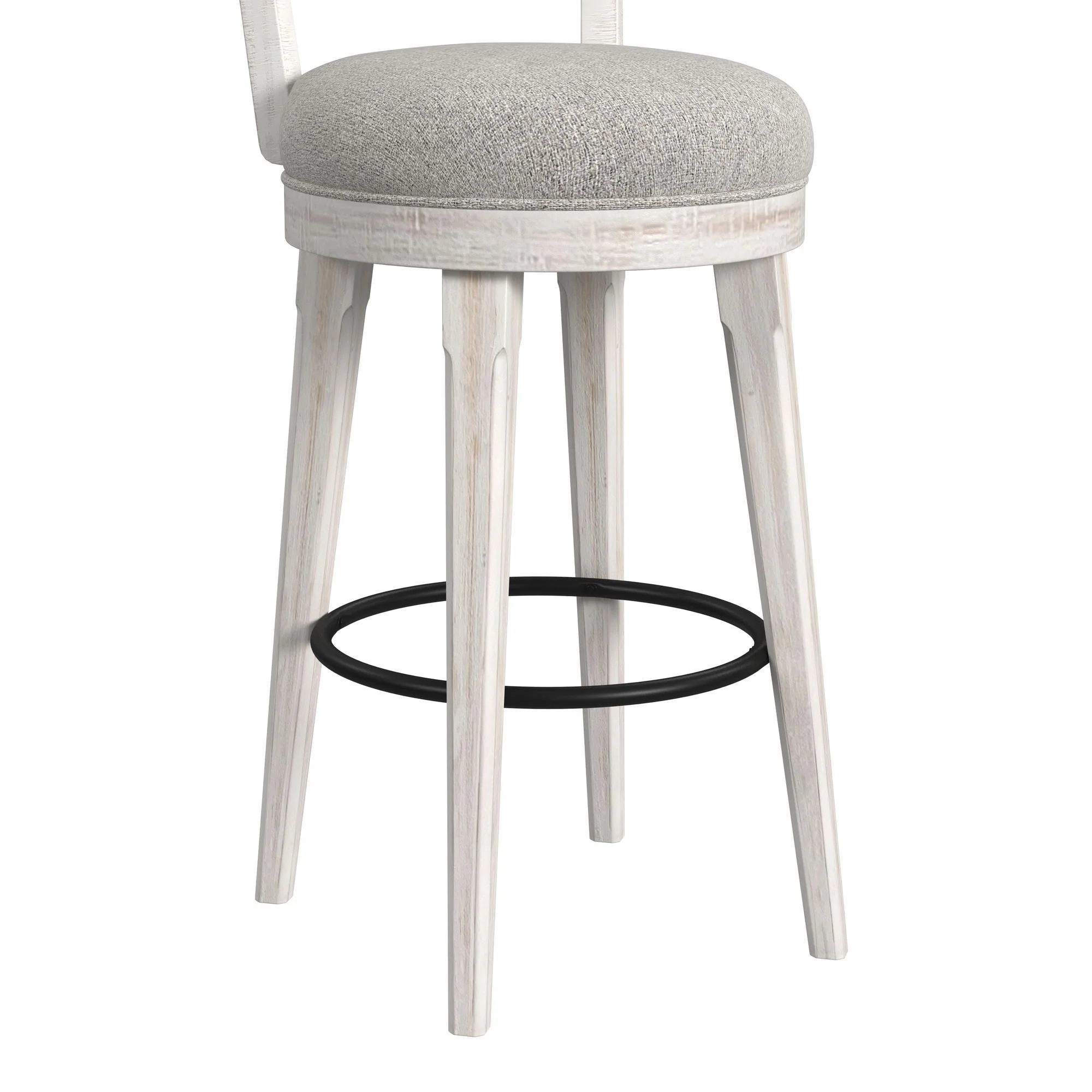 Rogen Rustic - Swivel Bar Stool (Set of 2) - Rustic White - Image 8