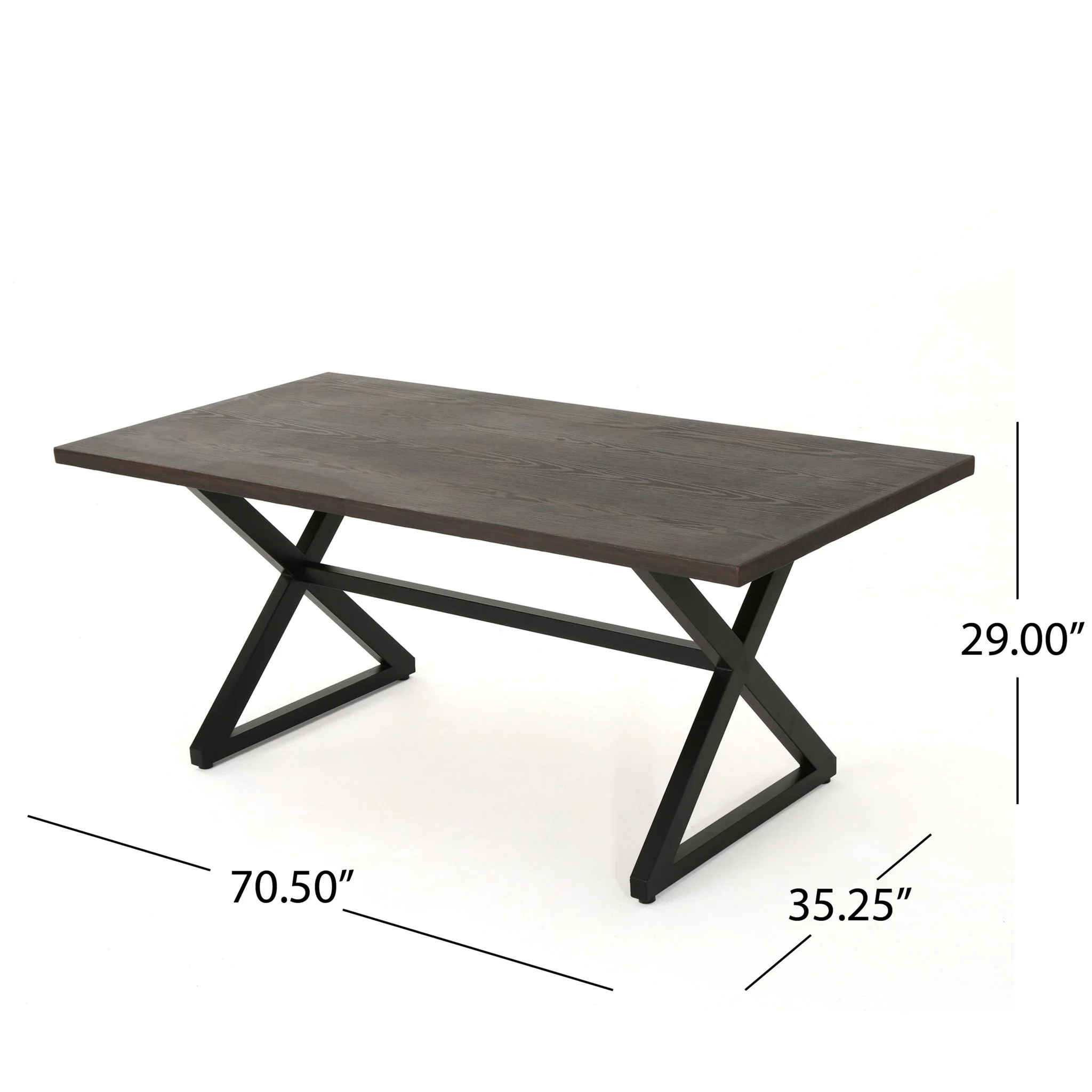 Rolando - Outdoor Aluminum Dining Table With Steel Frame - Image 9