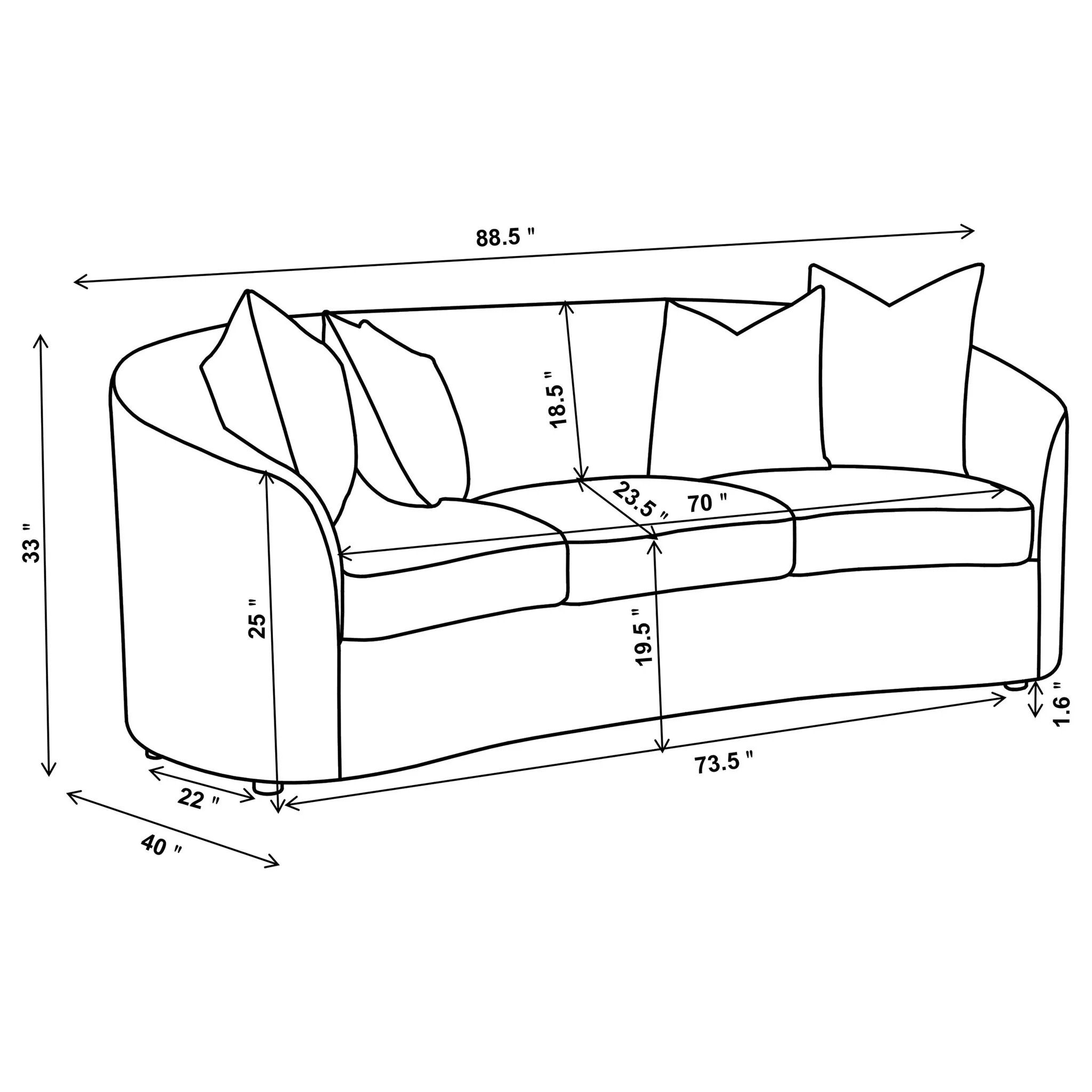 Rory - Sloped Arms Living Room Set - Image 14
