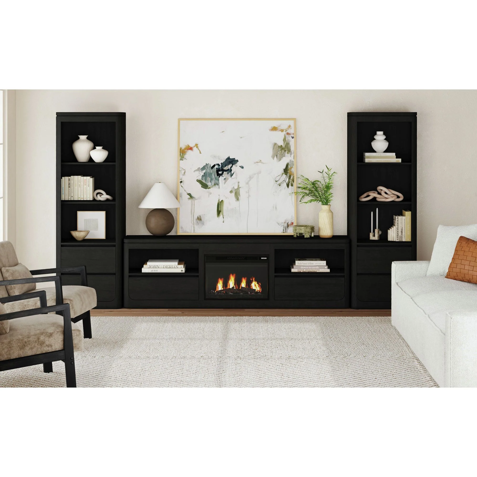 Rosalie - 4 Piece Entertainment Unit With 82" TV Console - Image 6