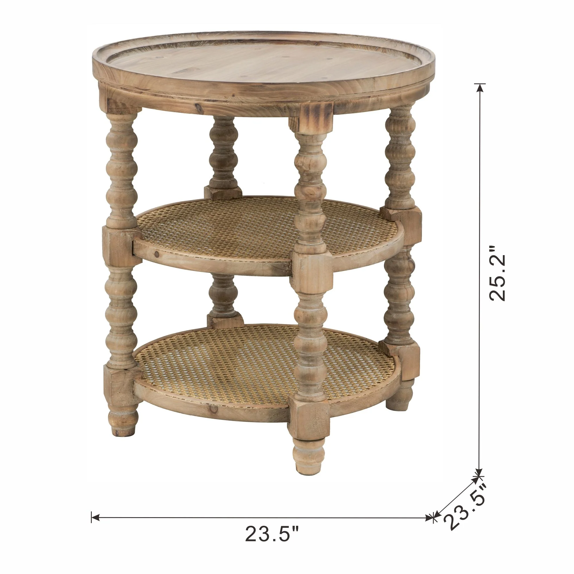 Round 3 Tiered Side Tabel, End Tabel For Lving Room Bedroom Entryway - Image 9
