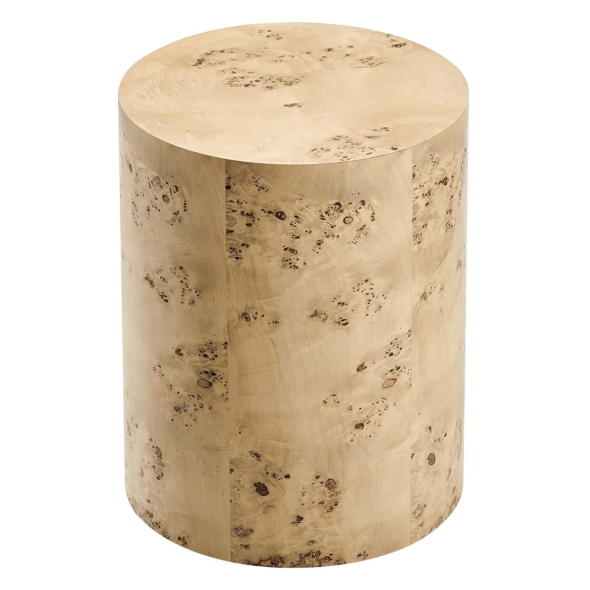 Round Burl Wood Side Table – 16 Inch - Image 8