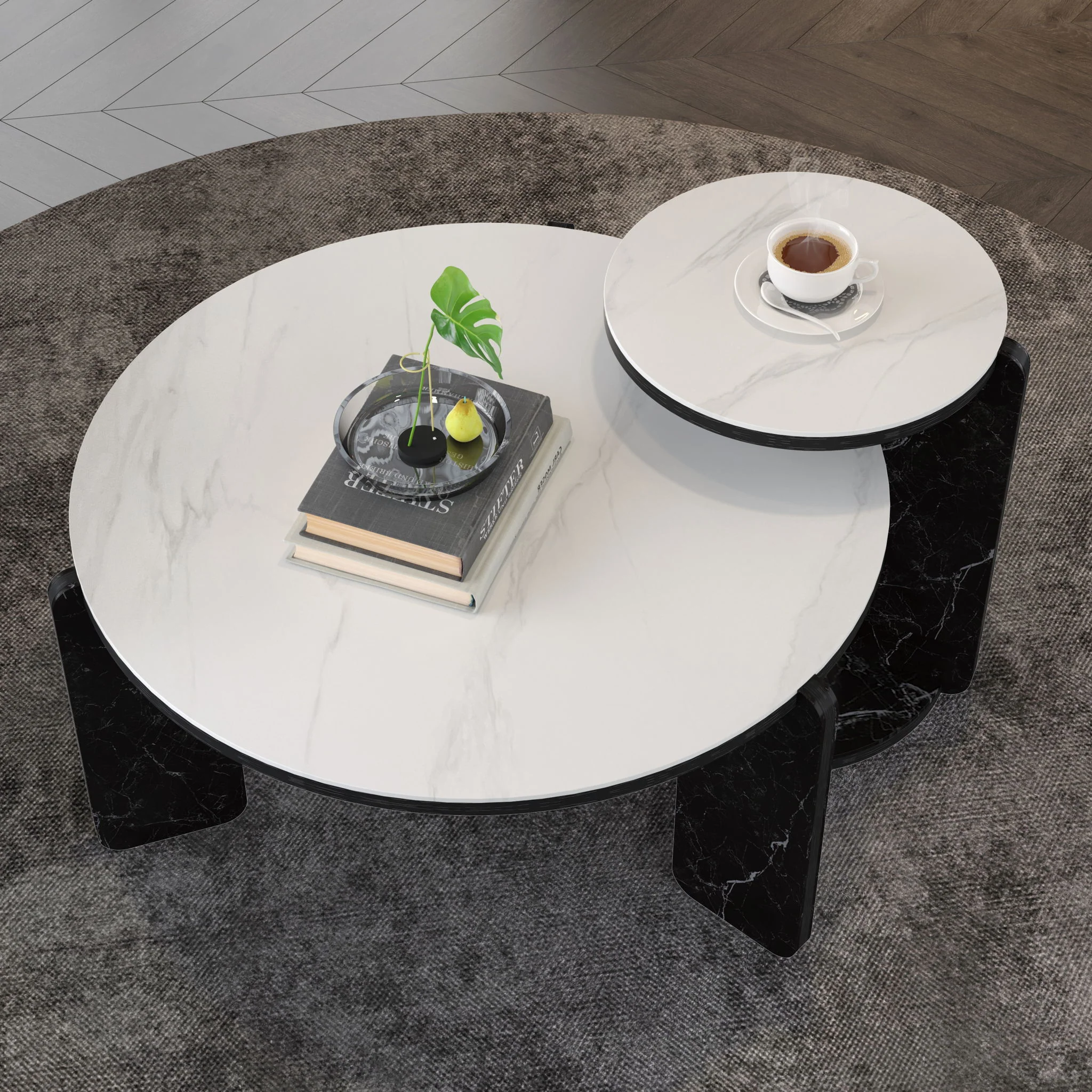 Round Coffee & End Table Set - Image 25