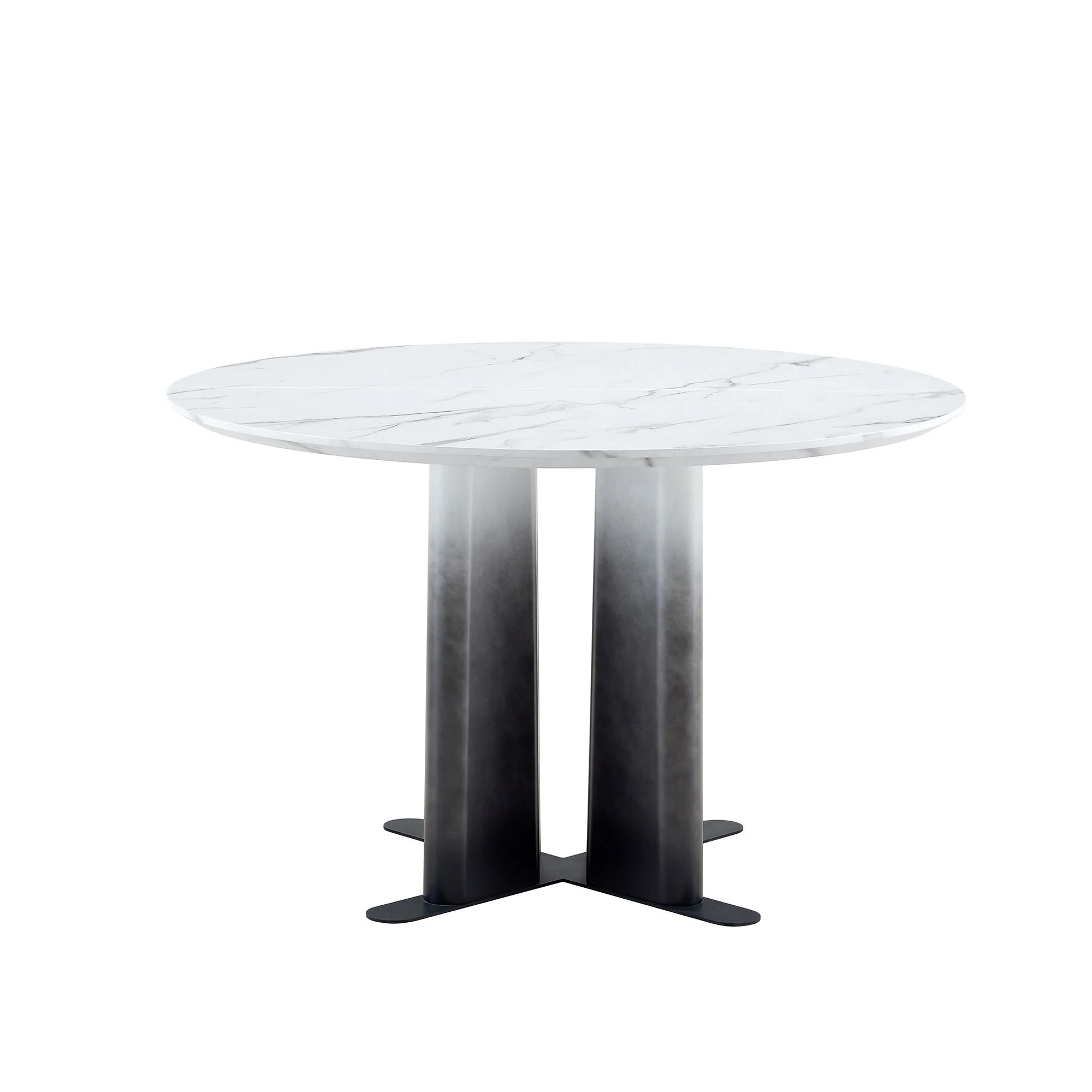 Round Dining Table With Cross Base, Modern Home Furniture - Image 16