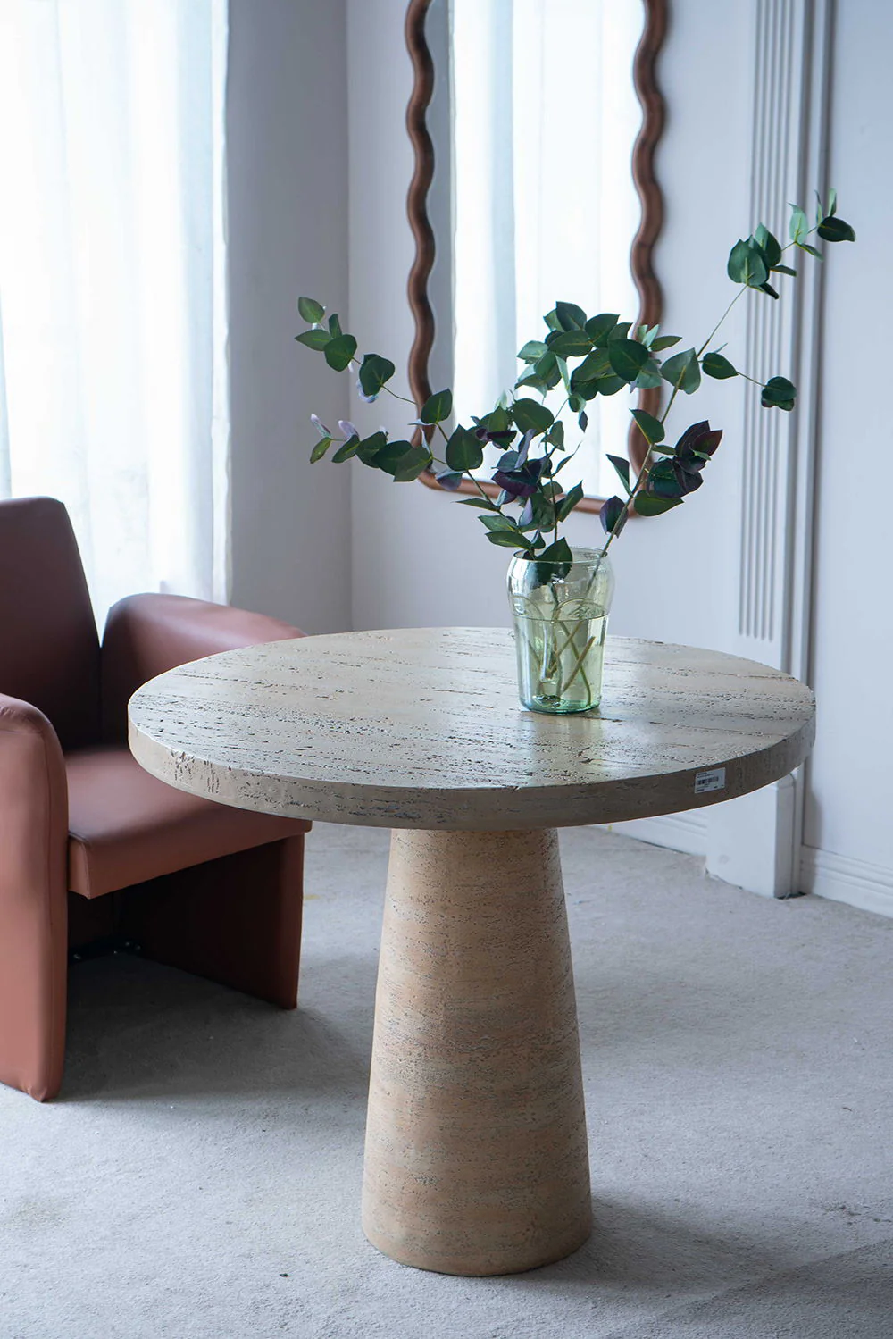 Round Dining Table With Pedestal Base - Image 2