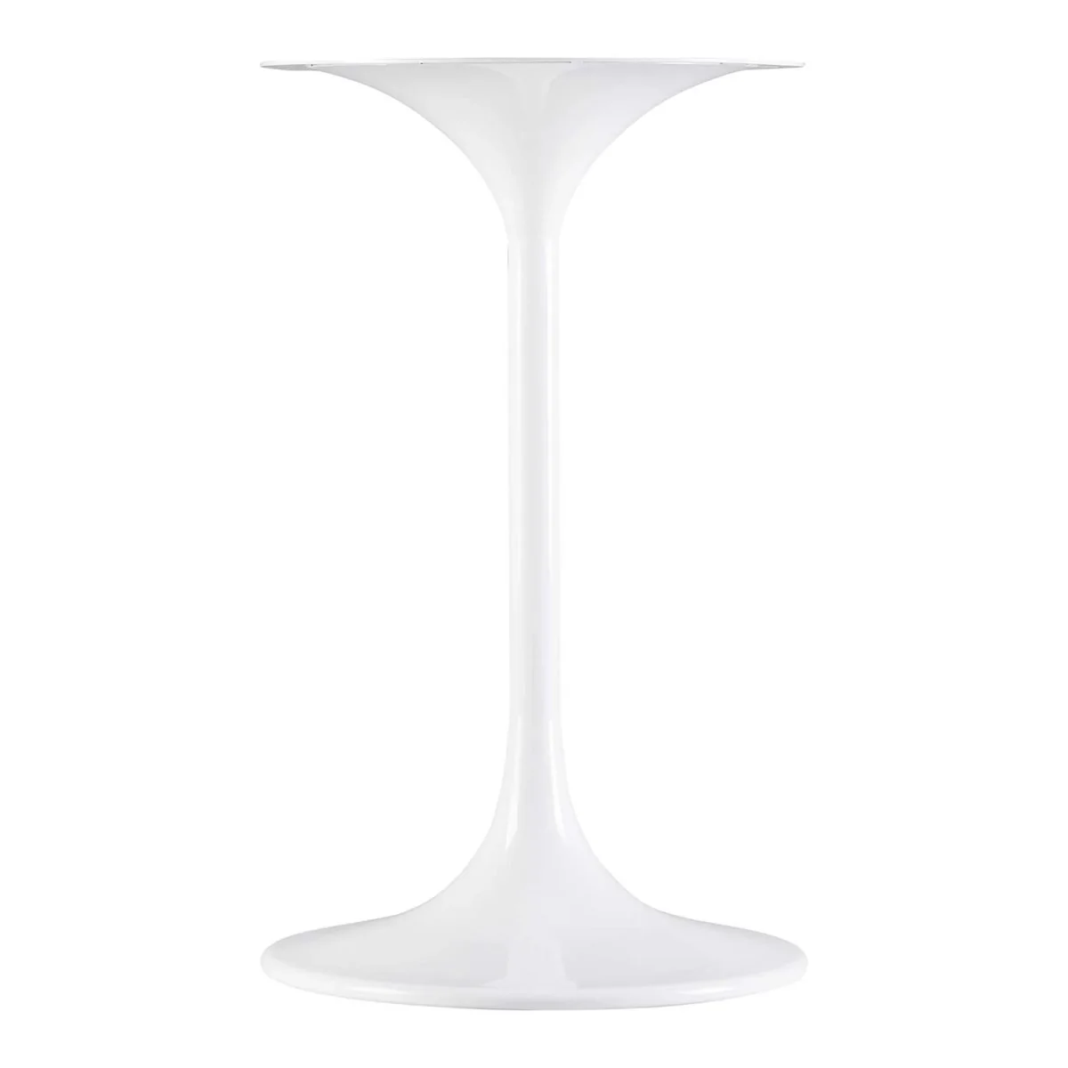 Round High Gloss Side Table with Pedestal Base – 20 Inch - Image 5