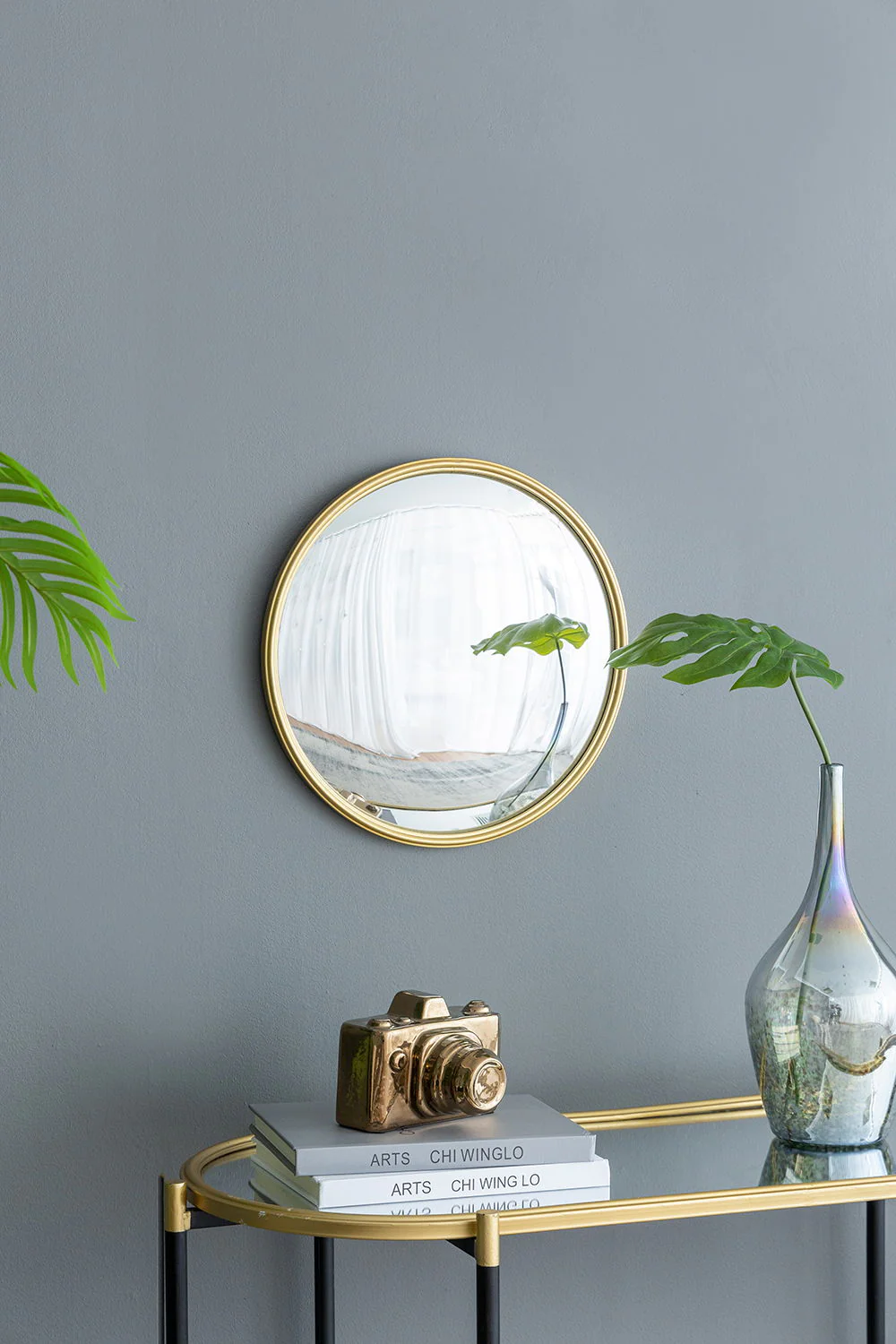 Round Mirror, Circle Mirror With Iron Frame For Living Room Bedroom Vanity Entryway Hallway - Image 3