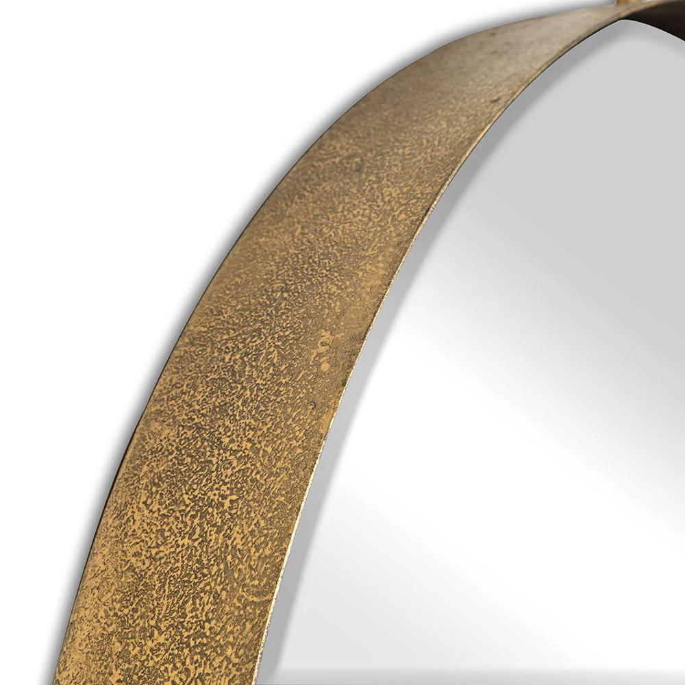 Round Mirror, Circle Mirror With Iron Frame For Living Room Bedroom Vanity Entryway, Hallway - Image 12