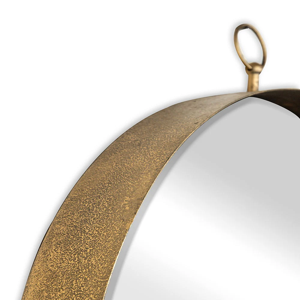 Round Mirror, Circle Mirror With Iron Frame For Living Room Bedroom Vanity Entryway, Hallway - Image 8