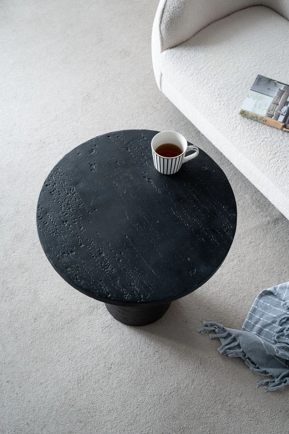 Round Side Table With Pedestal Base - Image 17