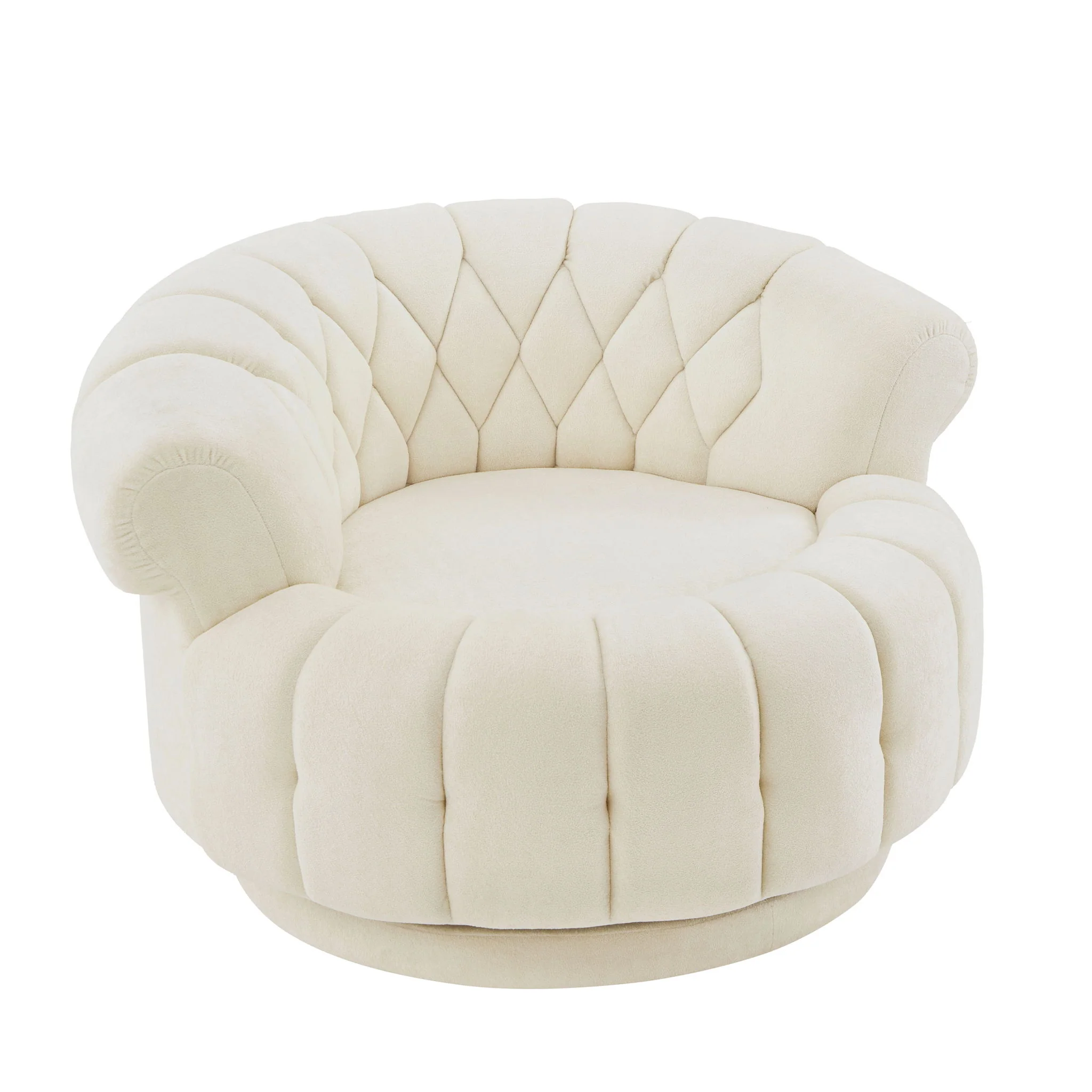 Round Swivel Accent Chair With Rotation - Image 9
