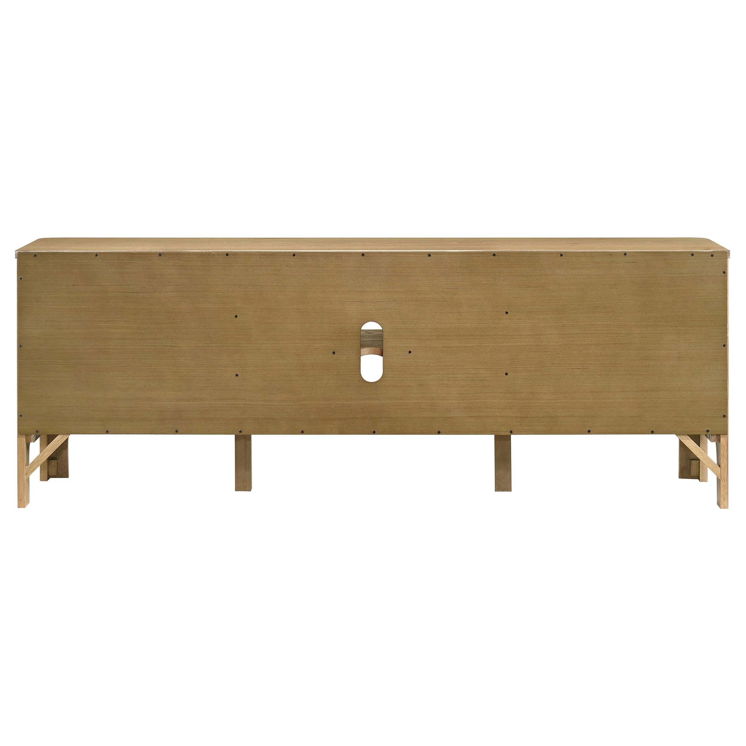 Rowe 65-inch 2-Door Wood TV Stand, Light Oak - Image 6