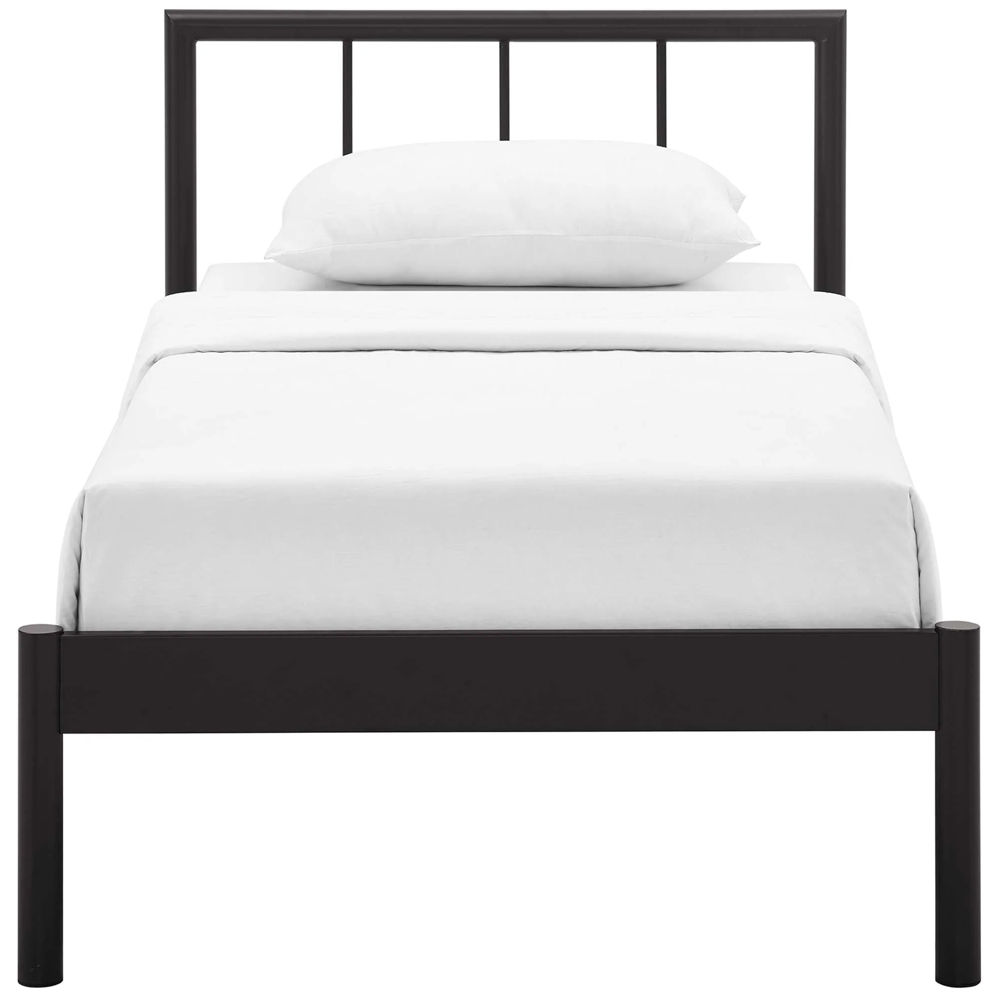 Rustic Cottage Metal Platform Bed Frame - Image 4