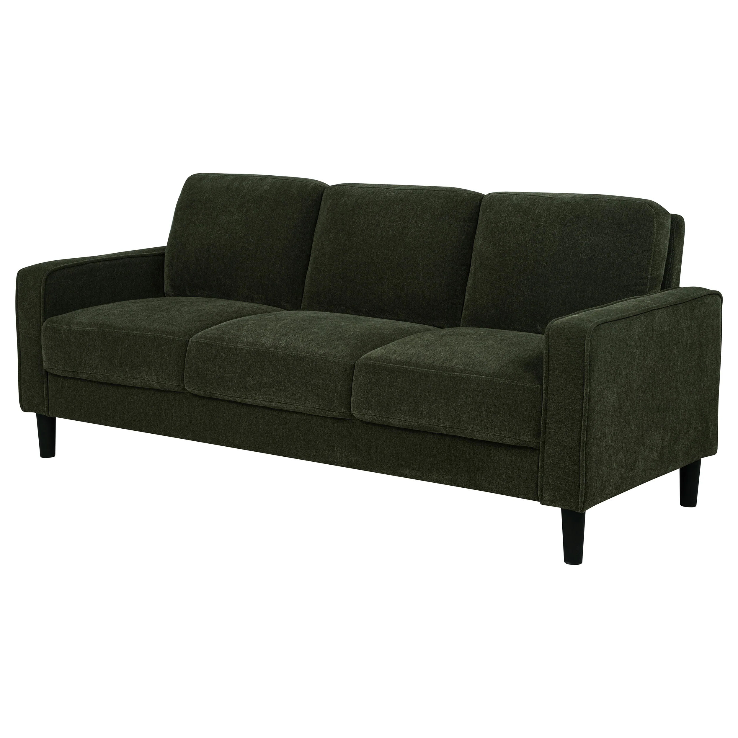 Ruth 77-Inch Fabric Upholstered Track Arm Sofa, Matcha Green - Image 2
