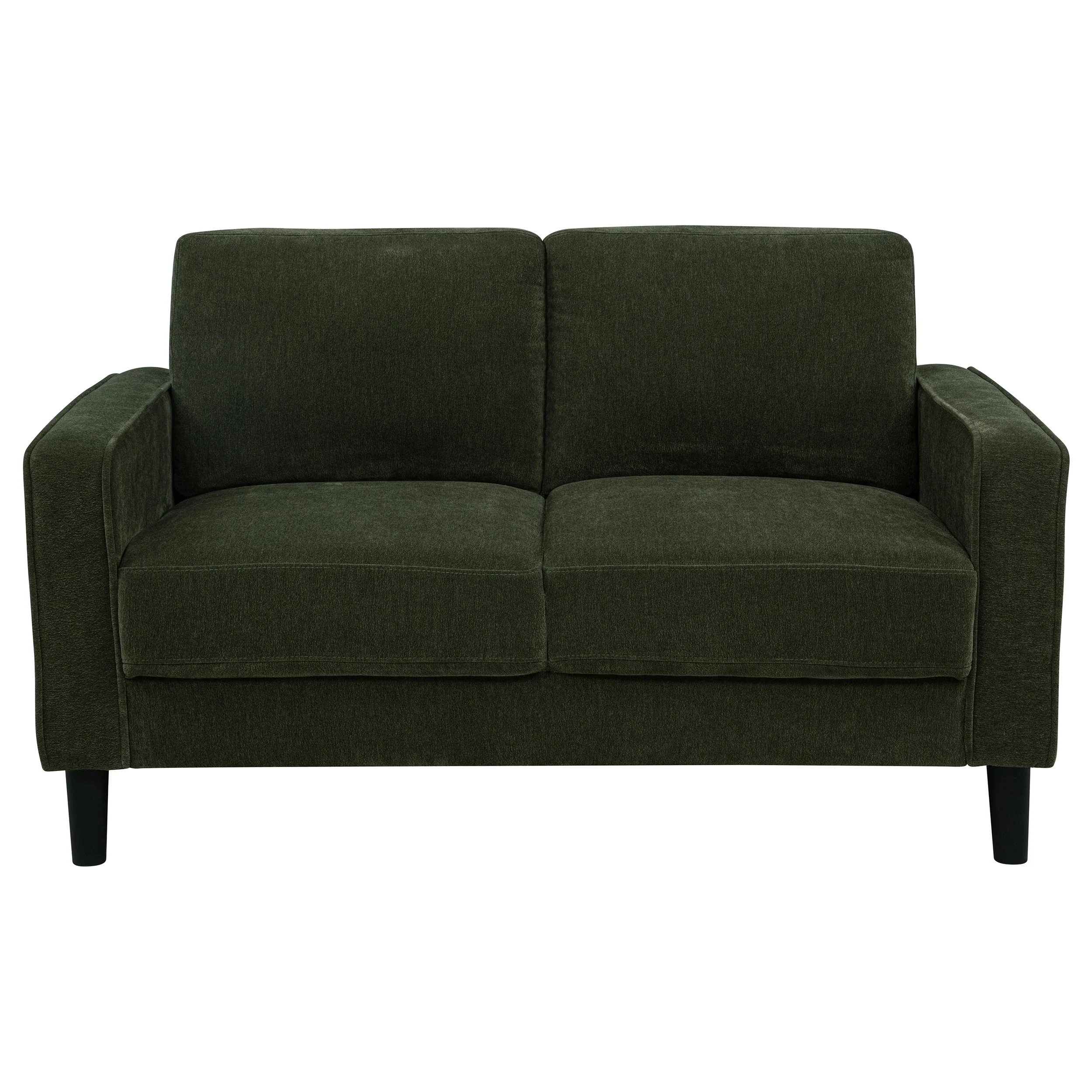 Ruth Fabric Upholstered Track Arm Loveseat, Matcha Green - Image 2